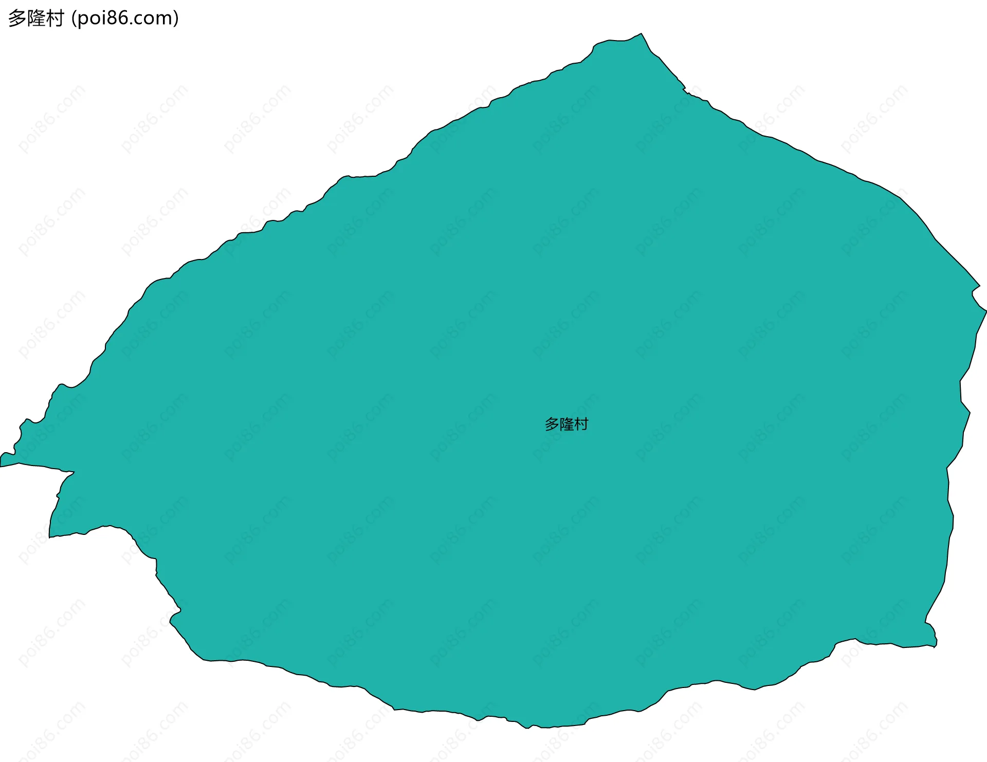 多隆村边界地图