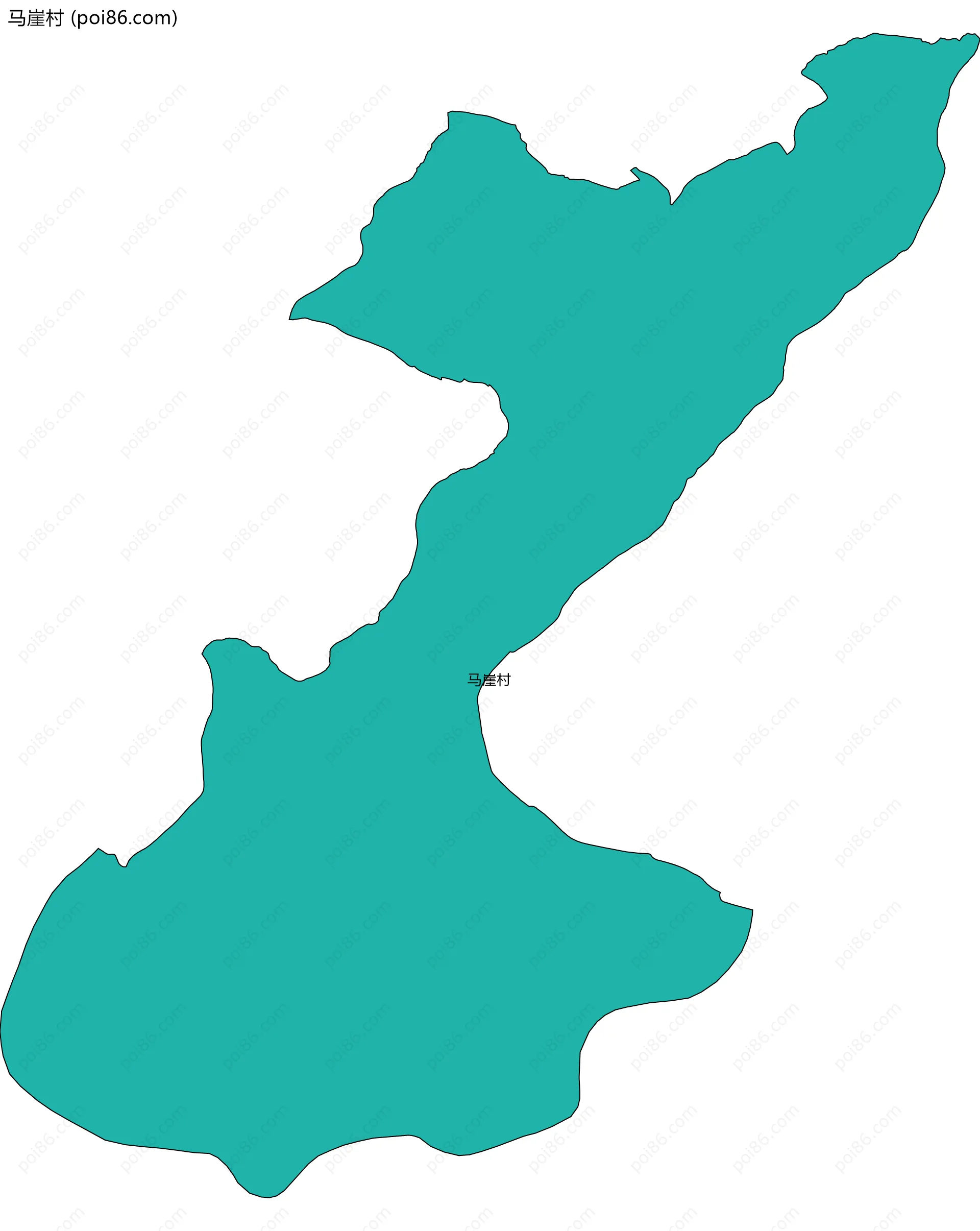 马崖村边界地图