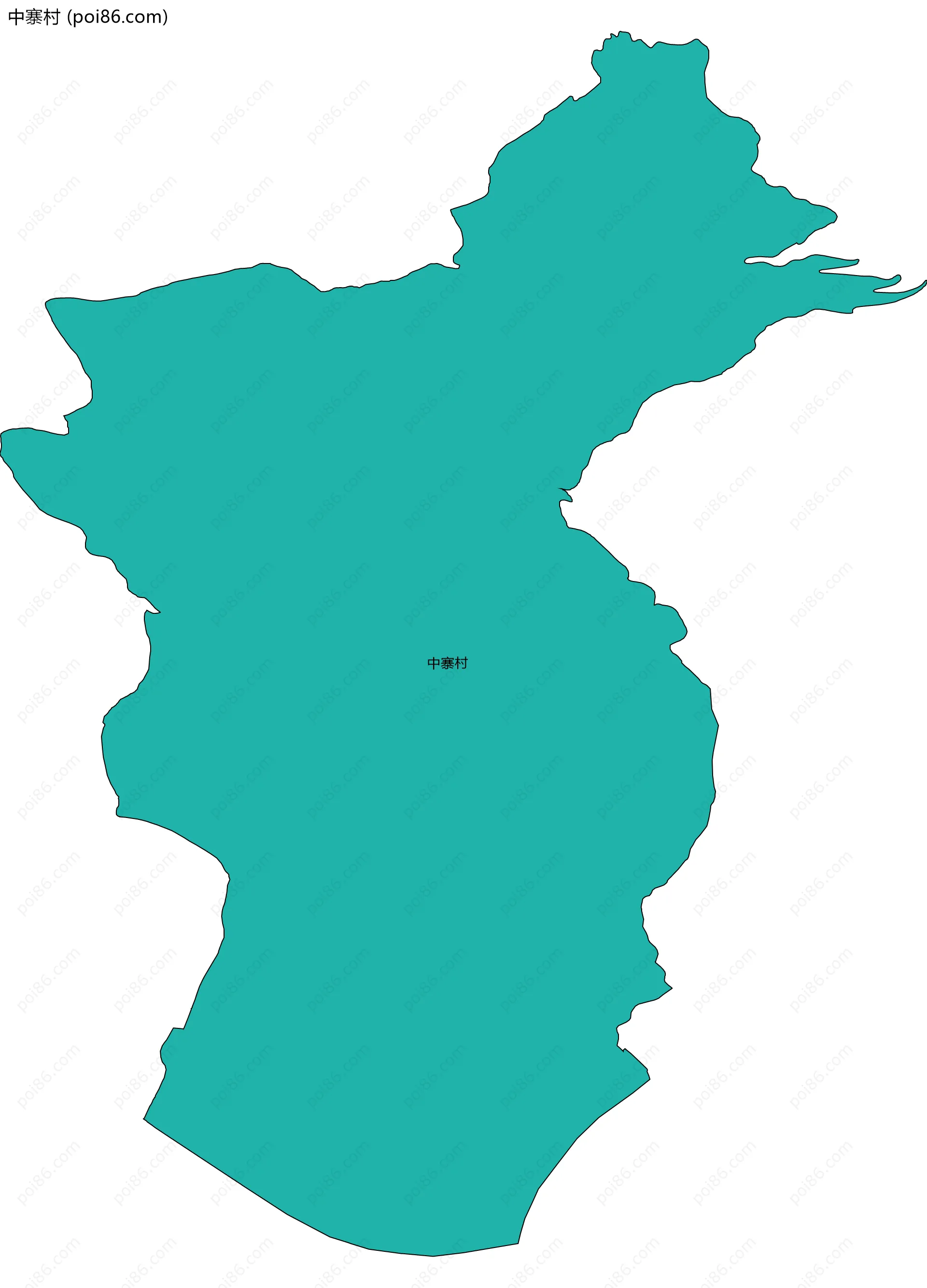 中寨村边界地图
