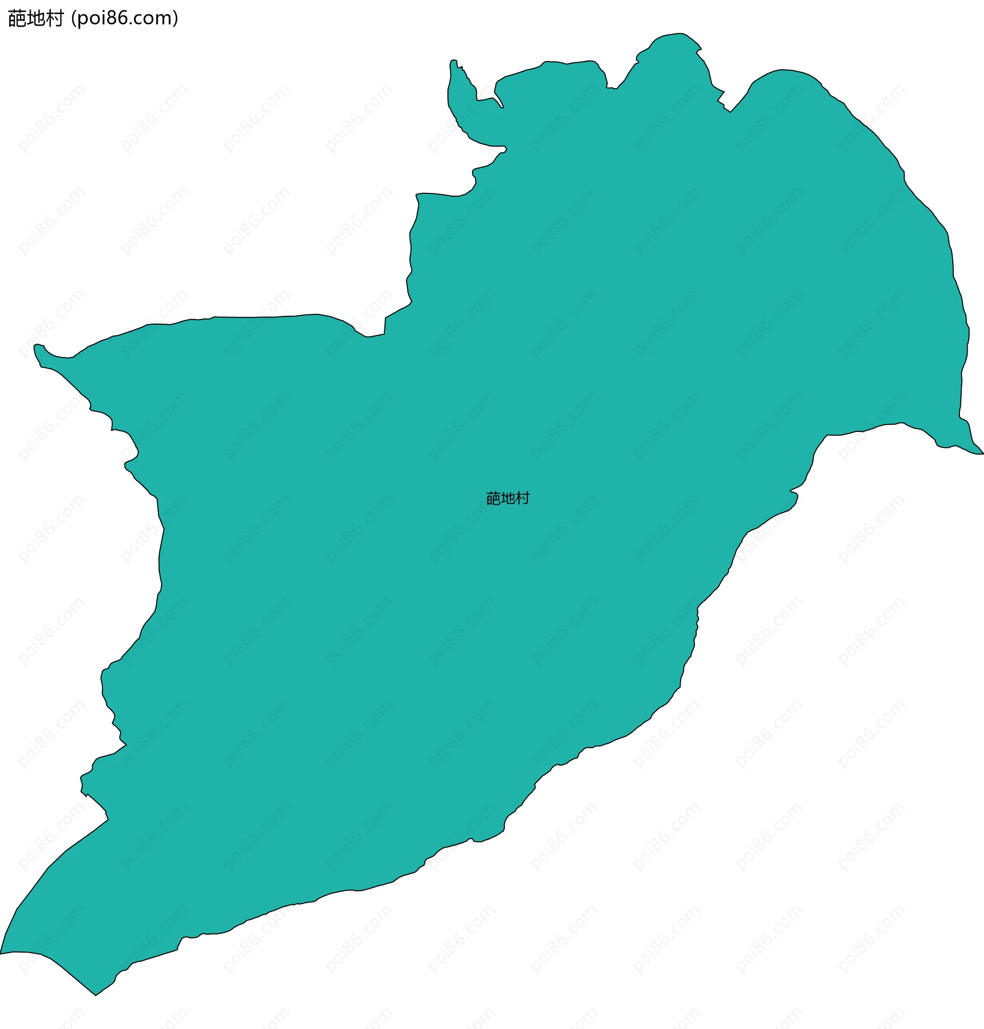 葩地村边界地图