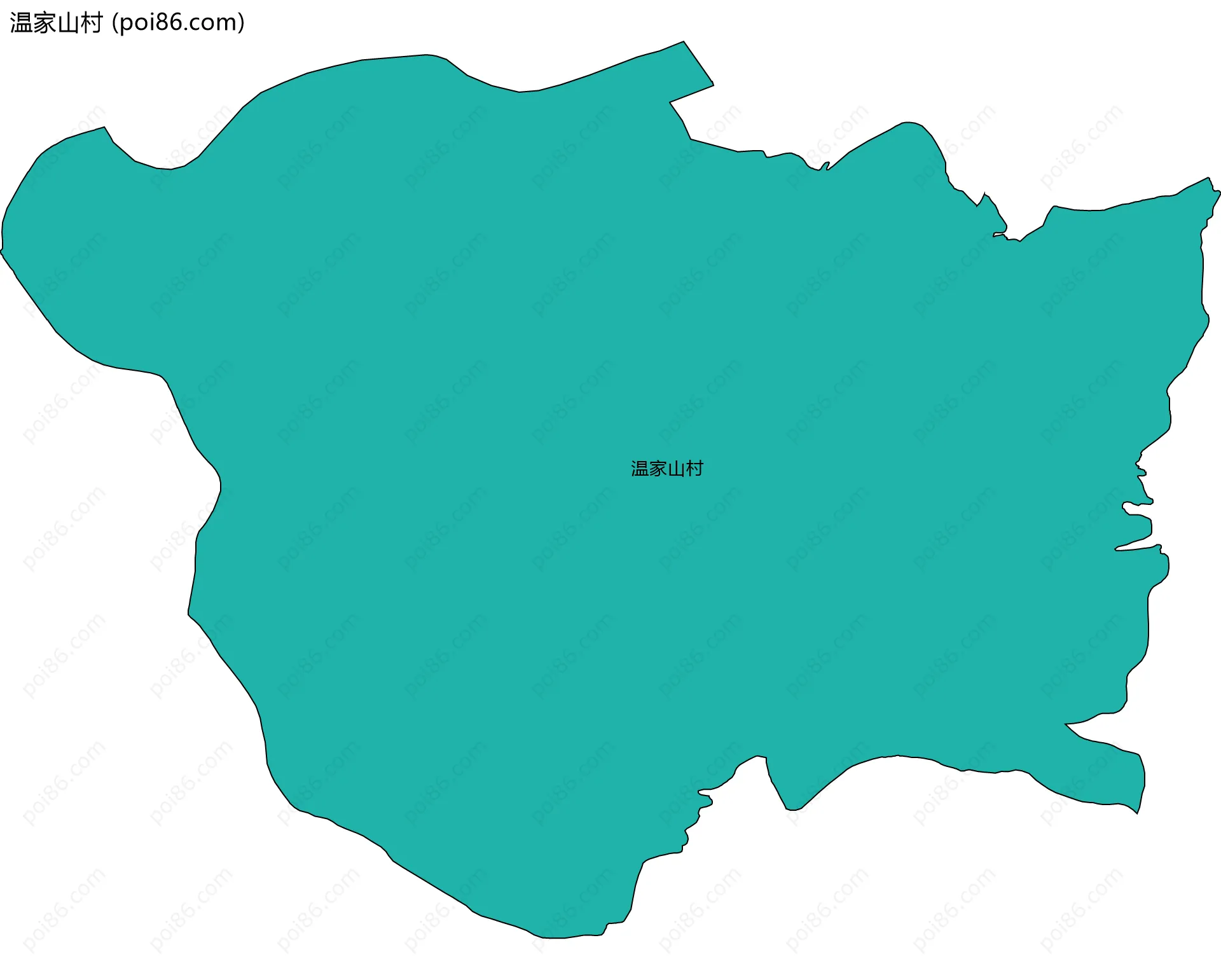 温家山村边界地图