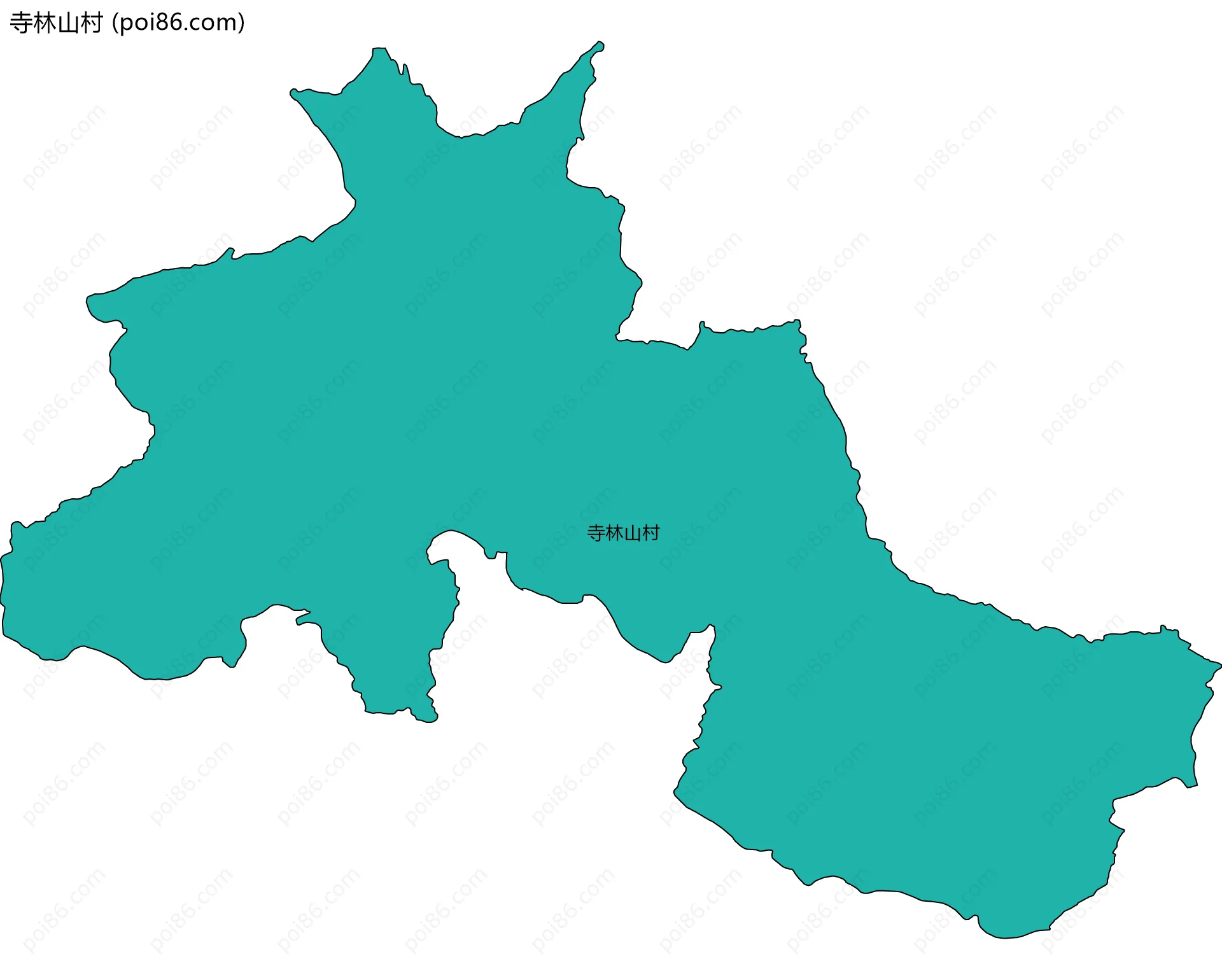 寺林山村边界地图