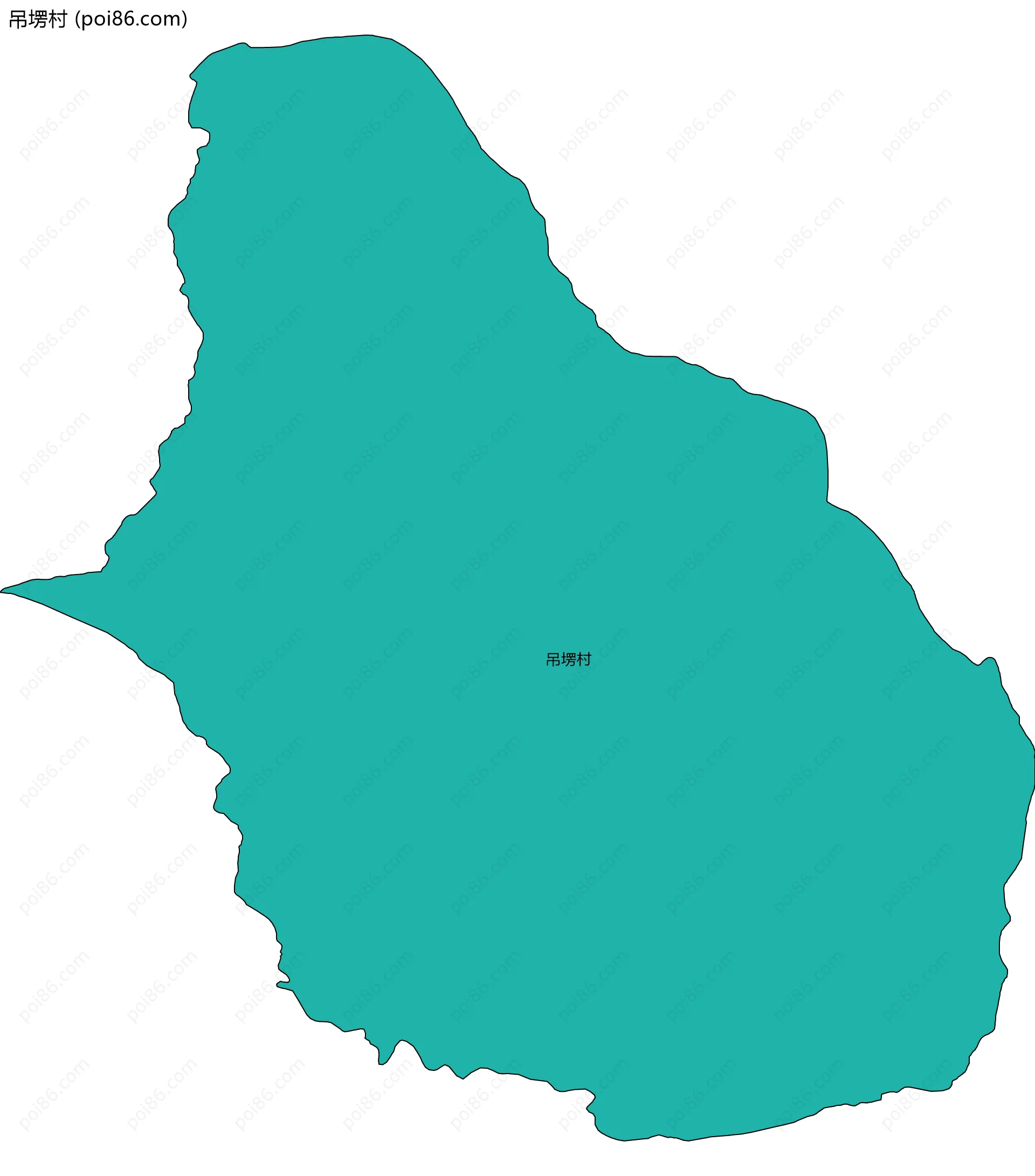 吊塄村边界地图