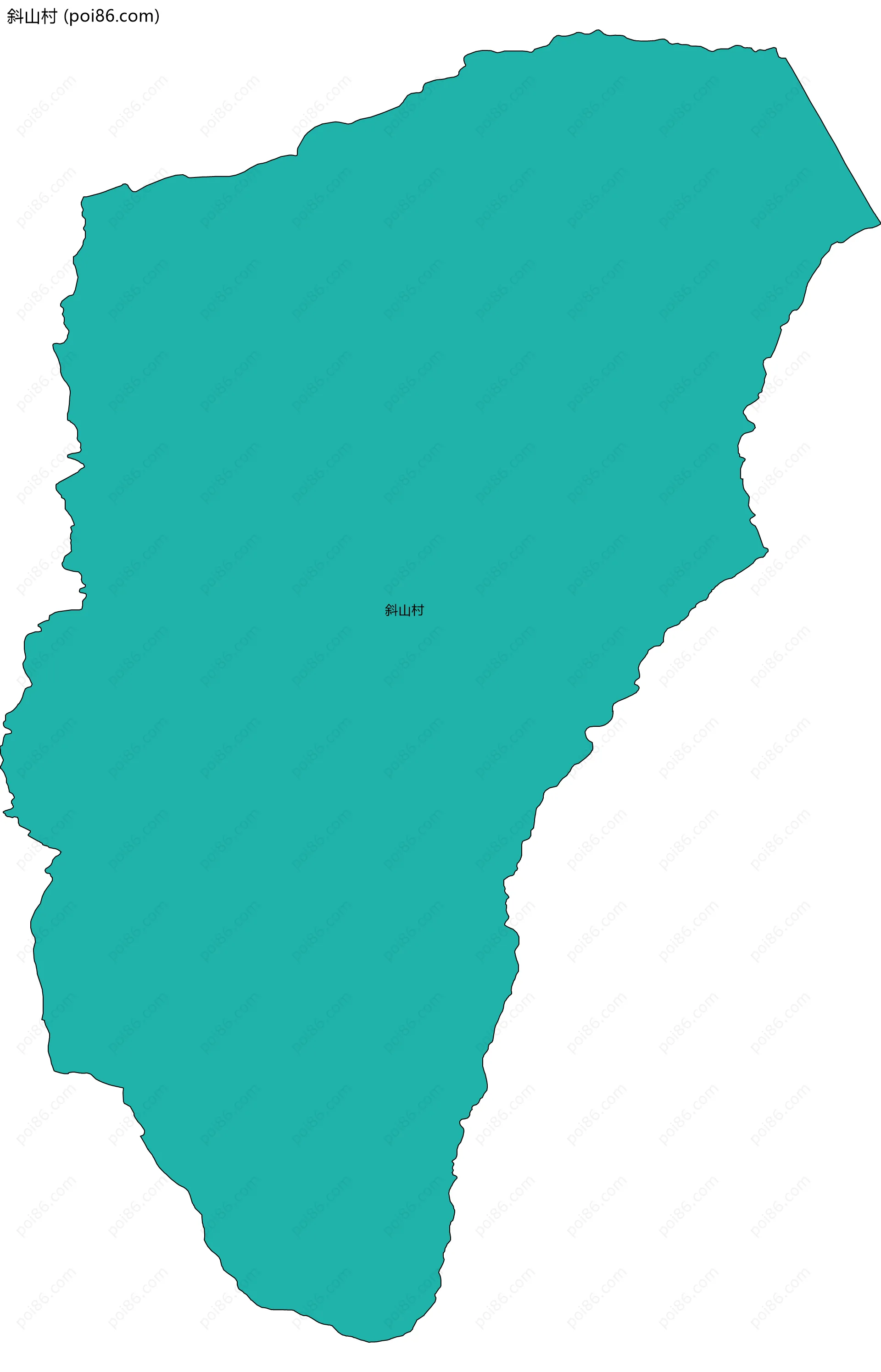 斜山村边界地图