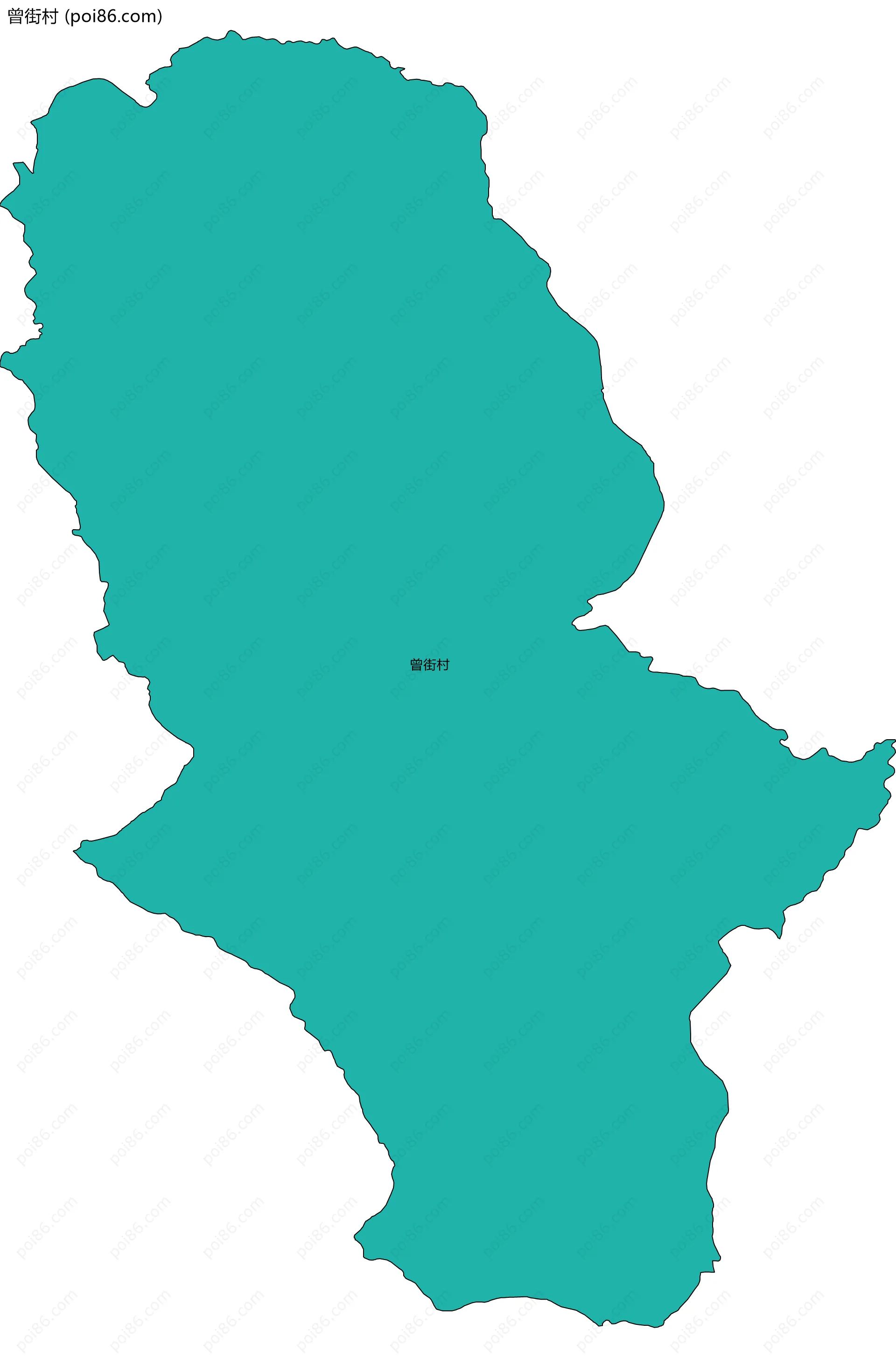 曾街村边界地图