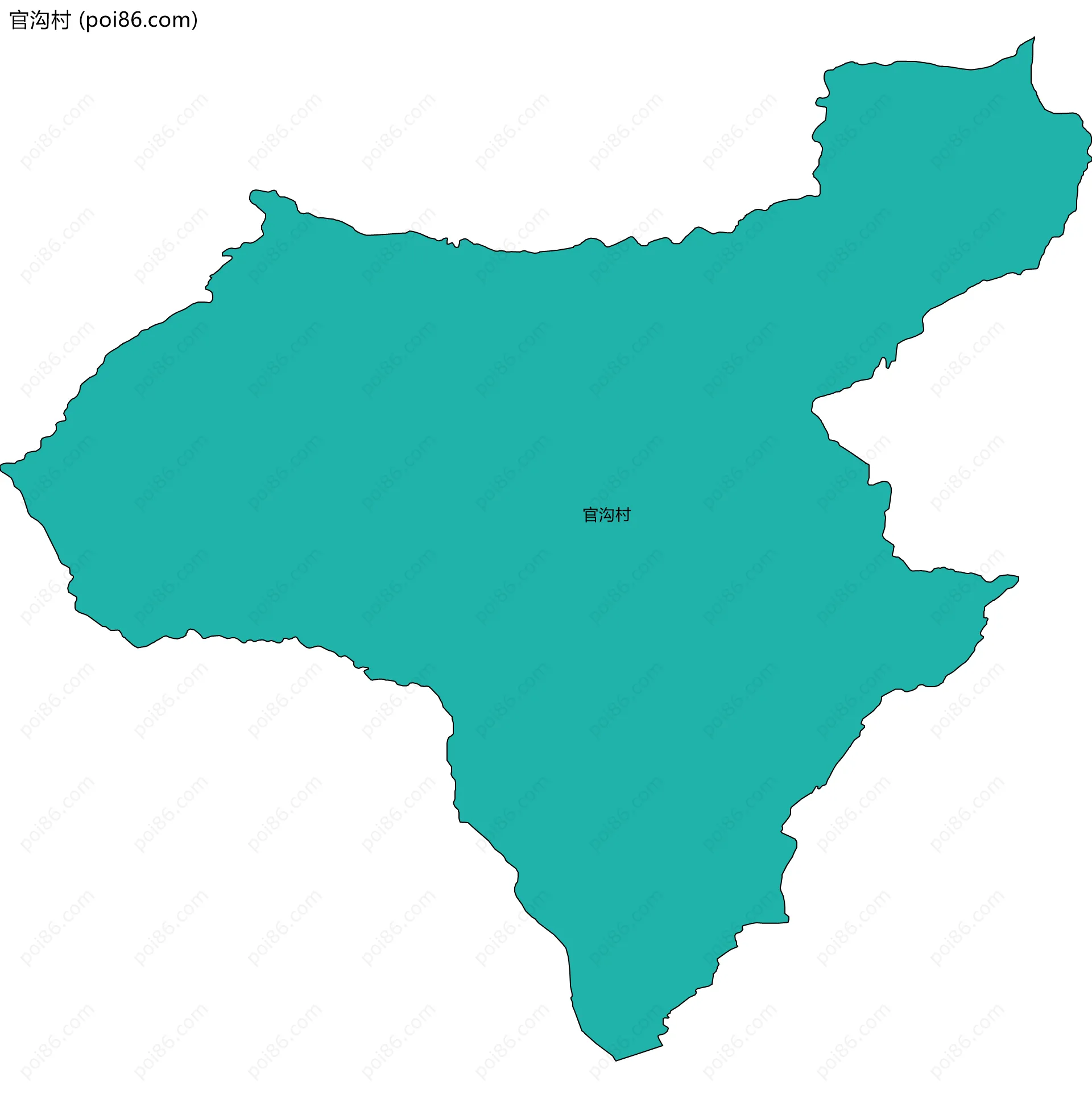 官沟村边界地图