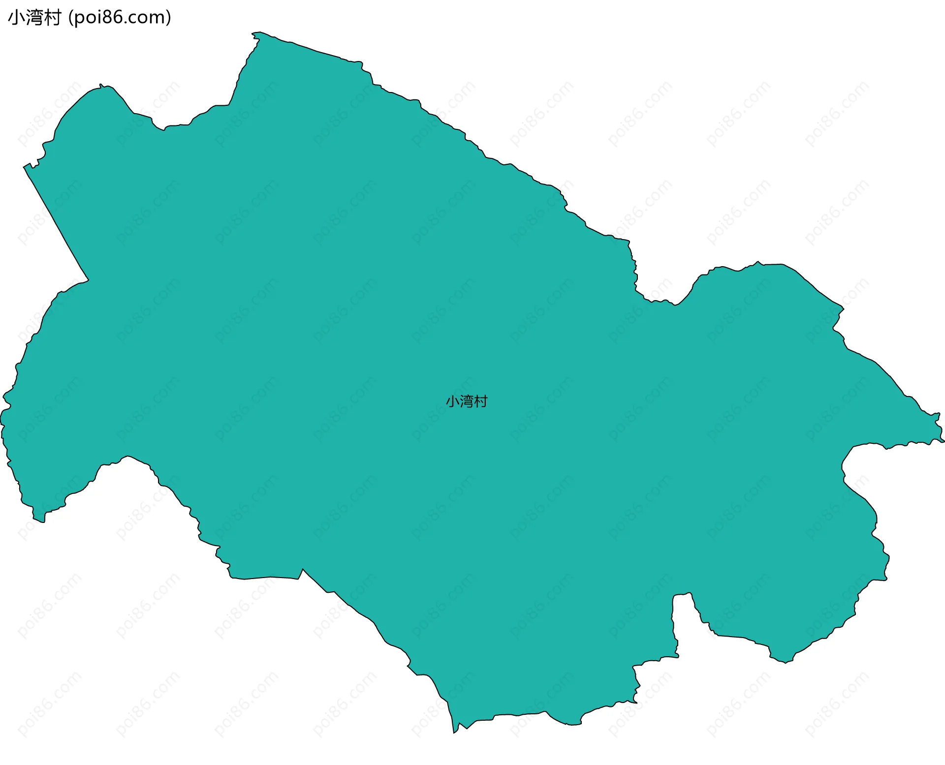 小湾村边界地图