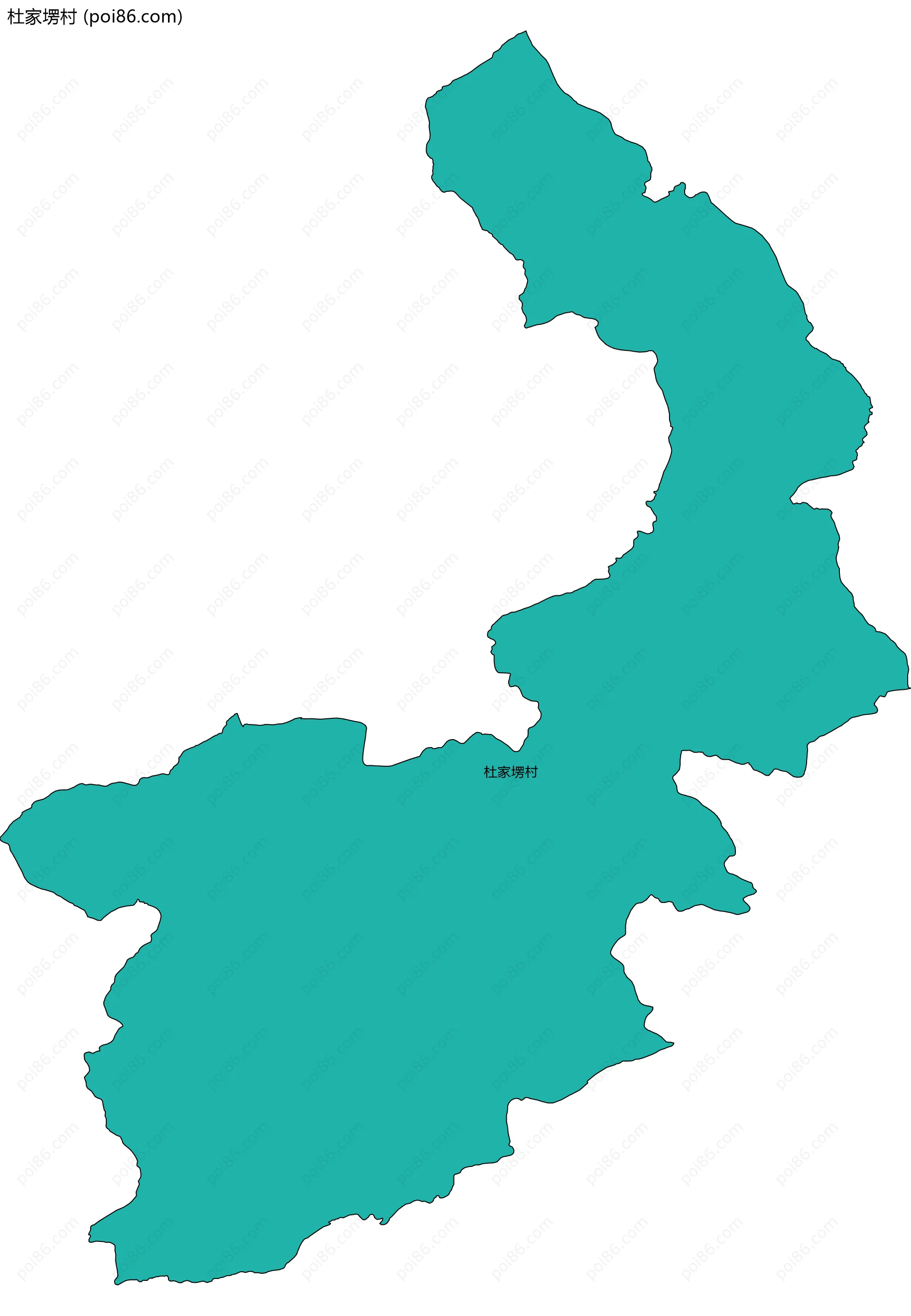 杜家塄村边界地图