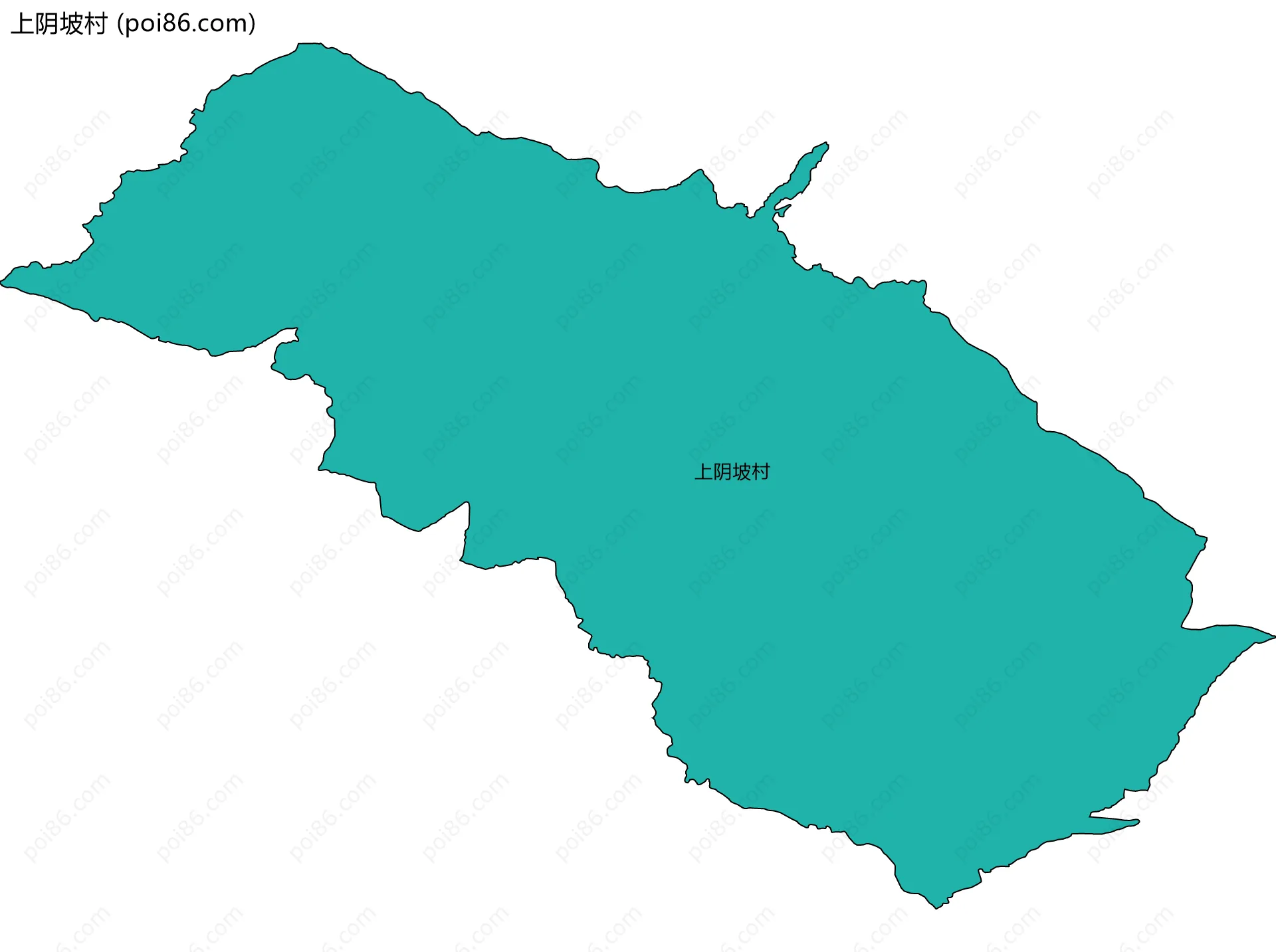 上阴坡村边界地图