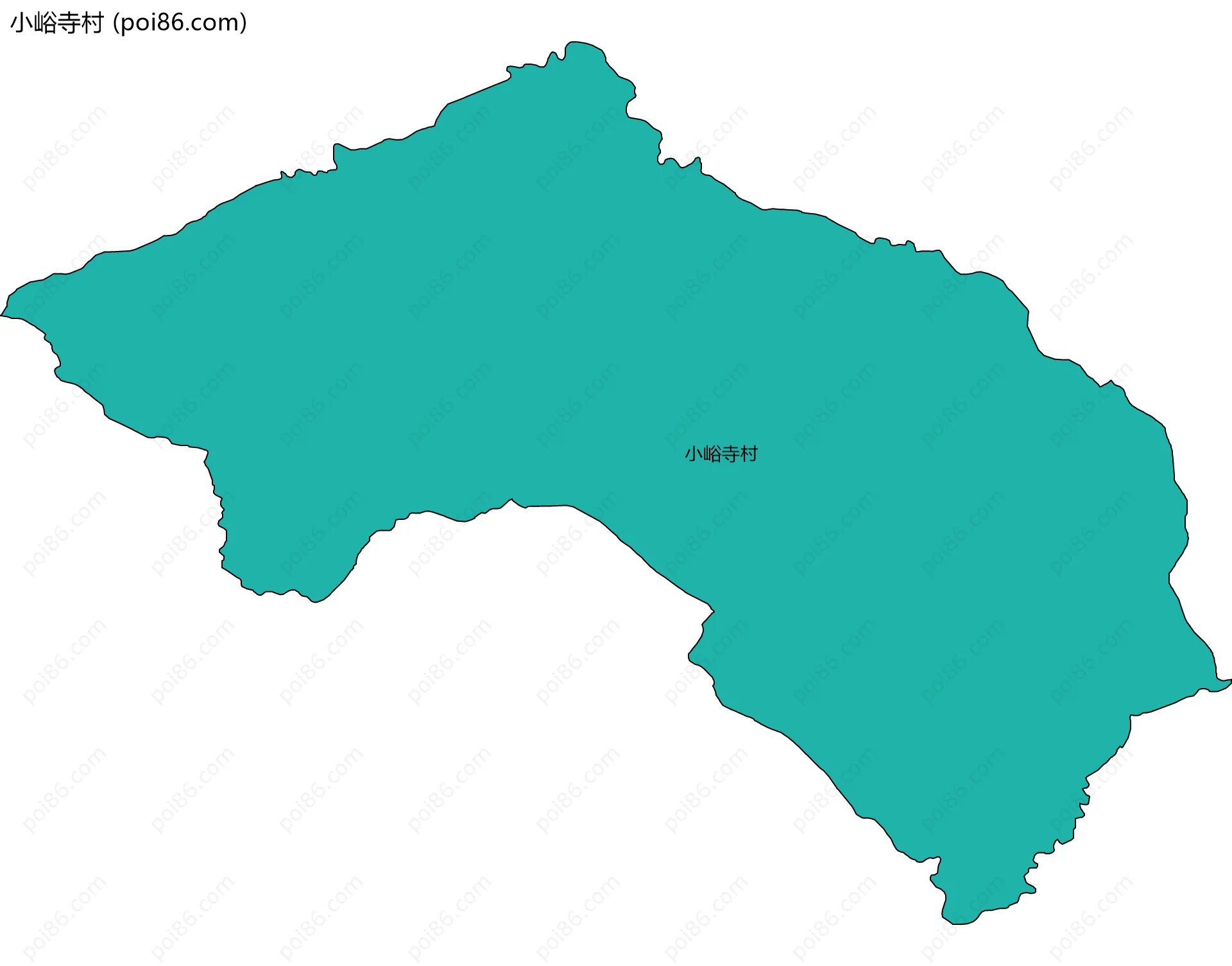 小峪寺村边界地图