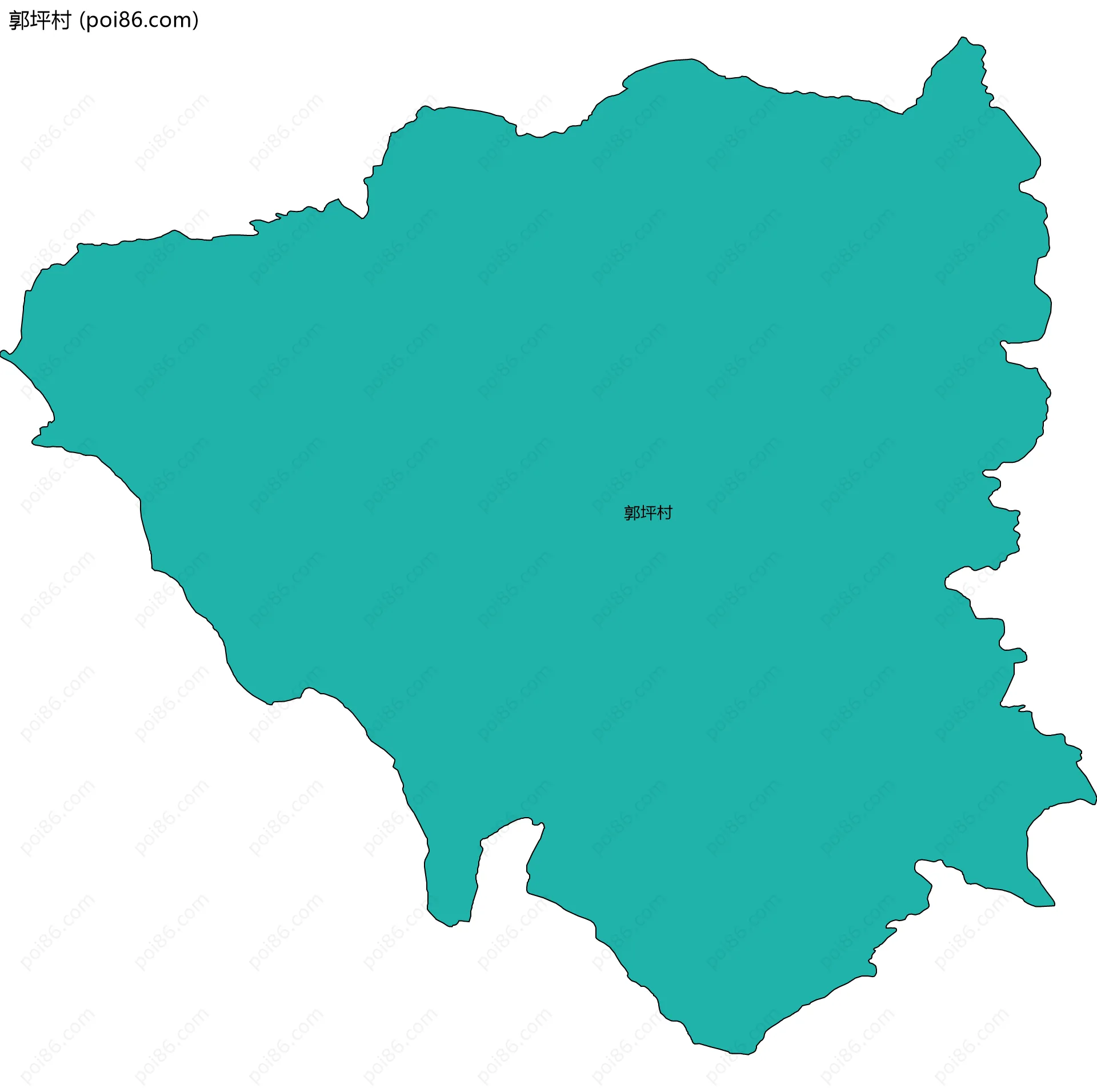 郭坪村边界地图