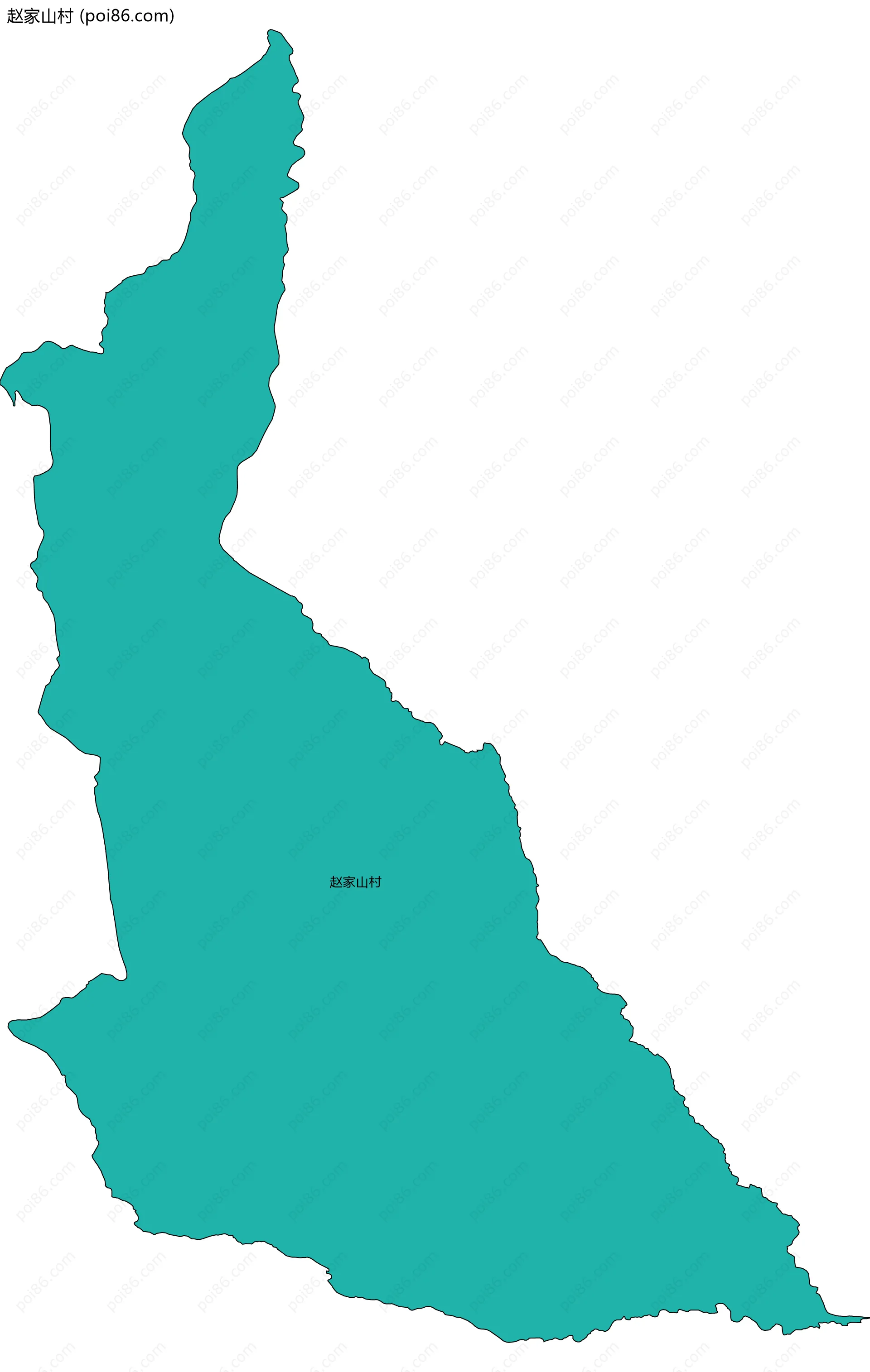 赵家山村边界地图