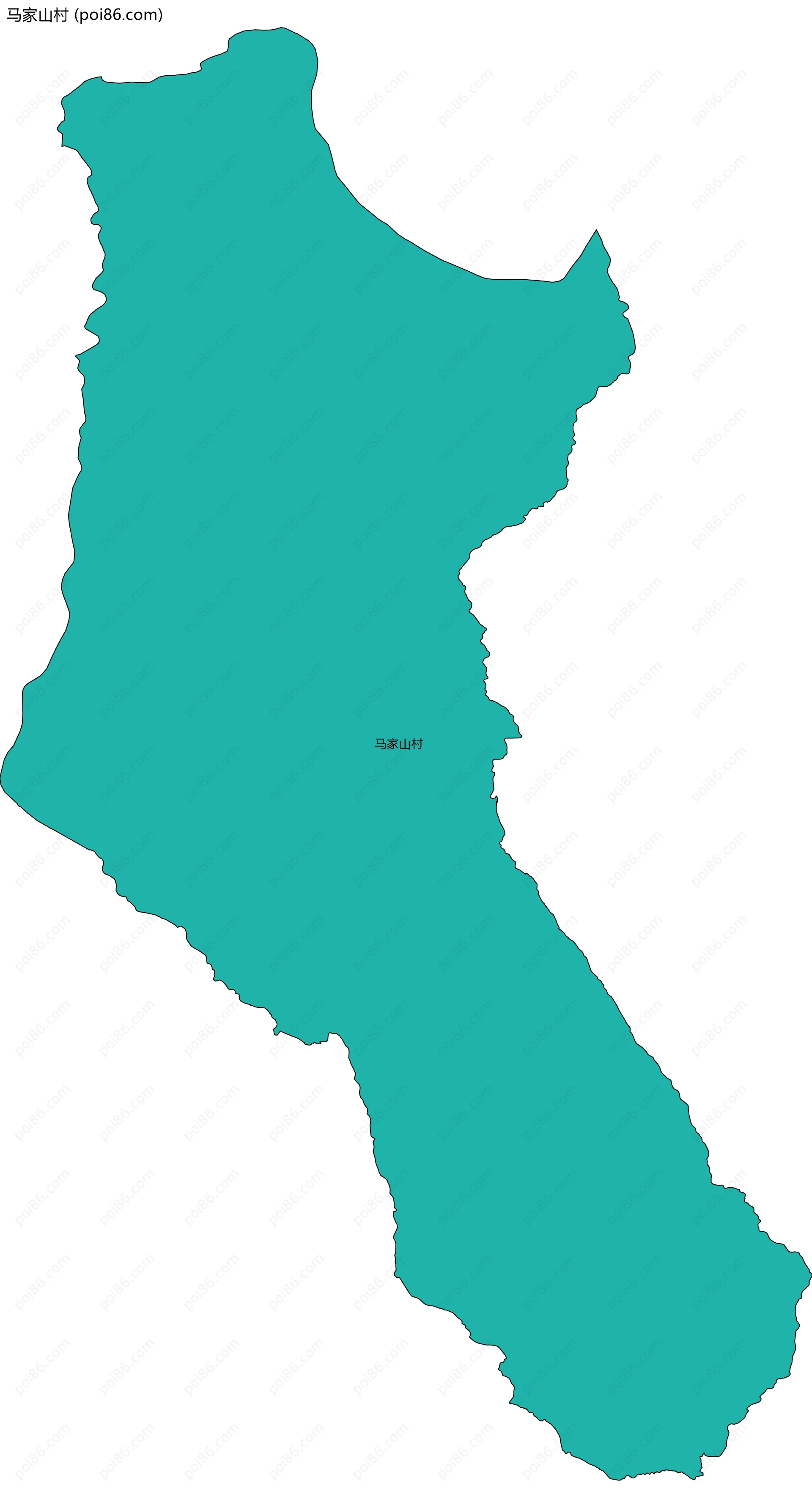 马家山村边界地图