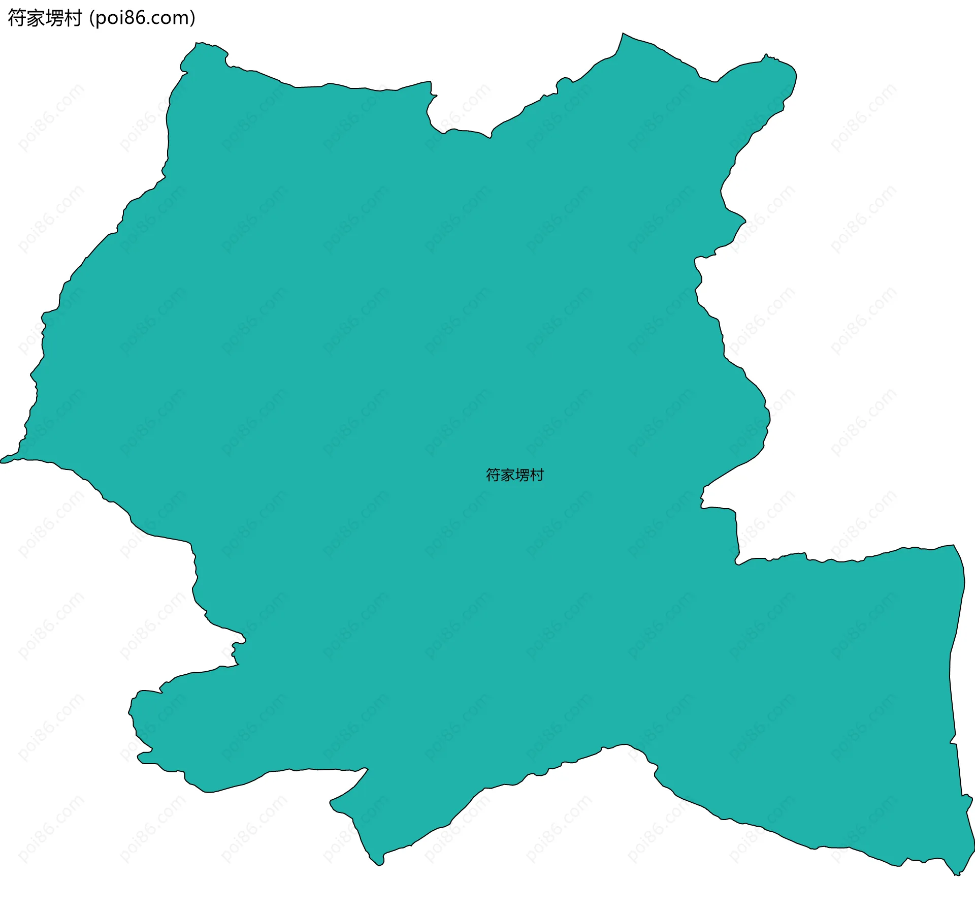 符家塄村边界地图