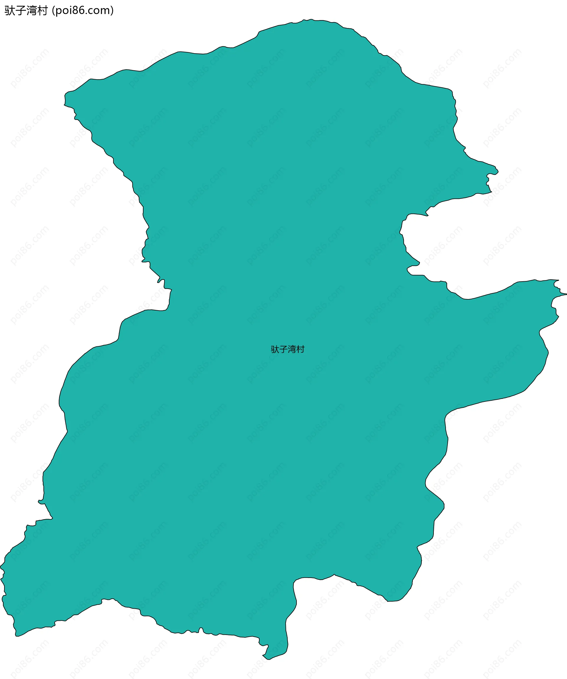 驮子湾村边界地图