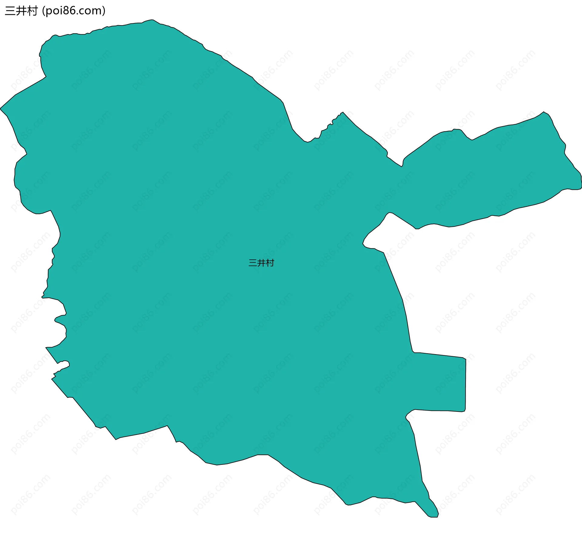 三井村边界地图