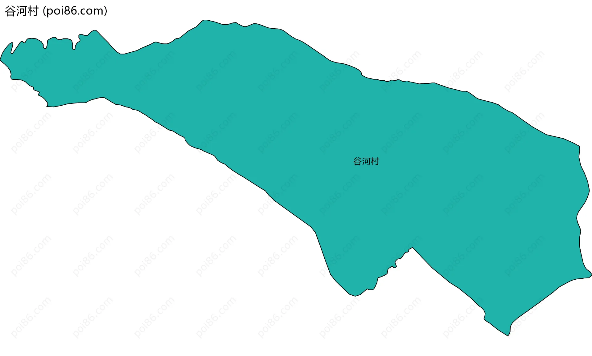 谷河村边界地图