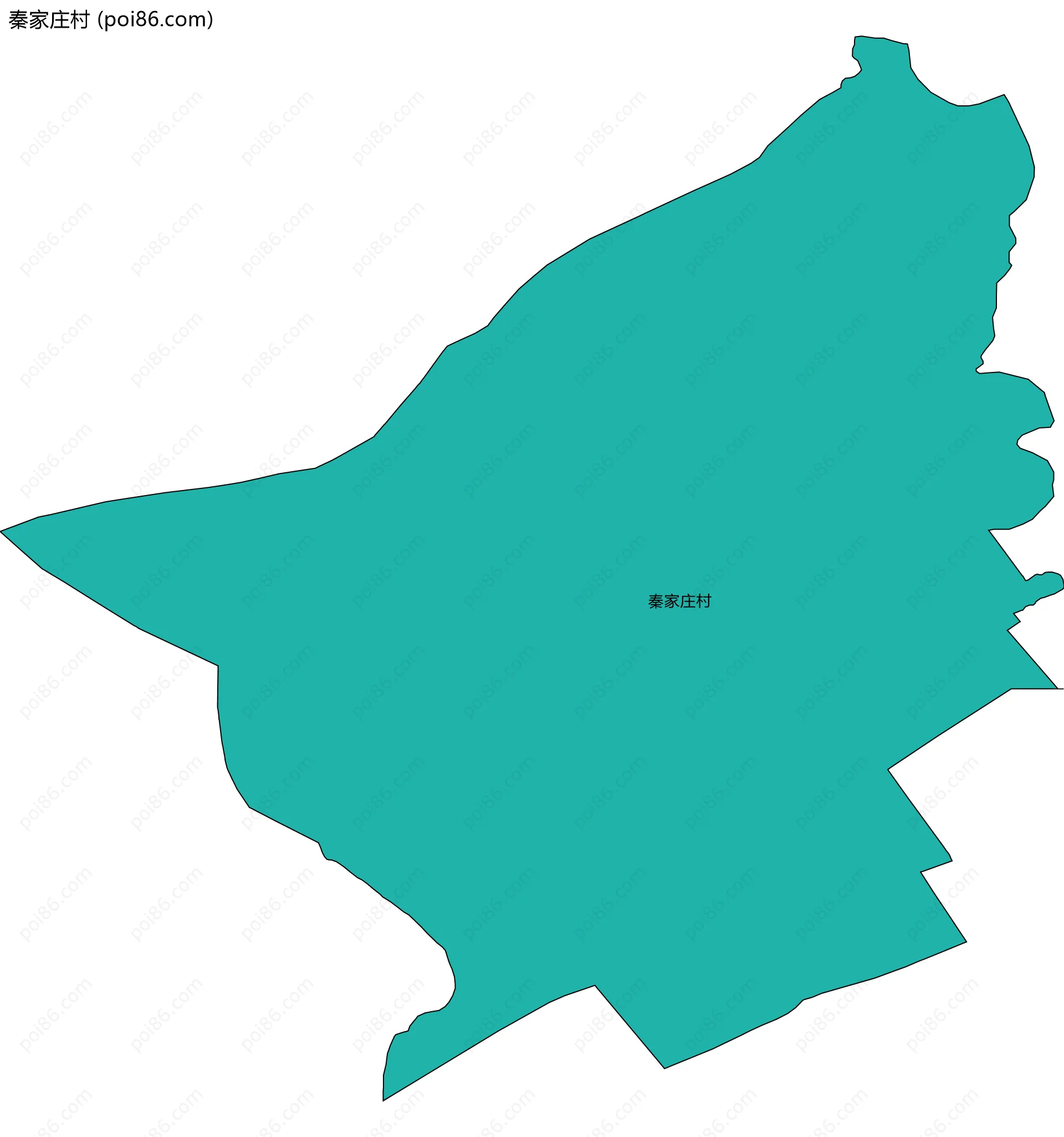 秦家庄村边界地图