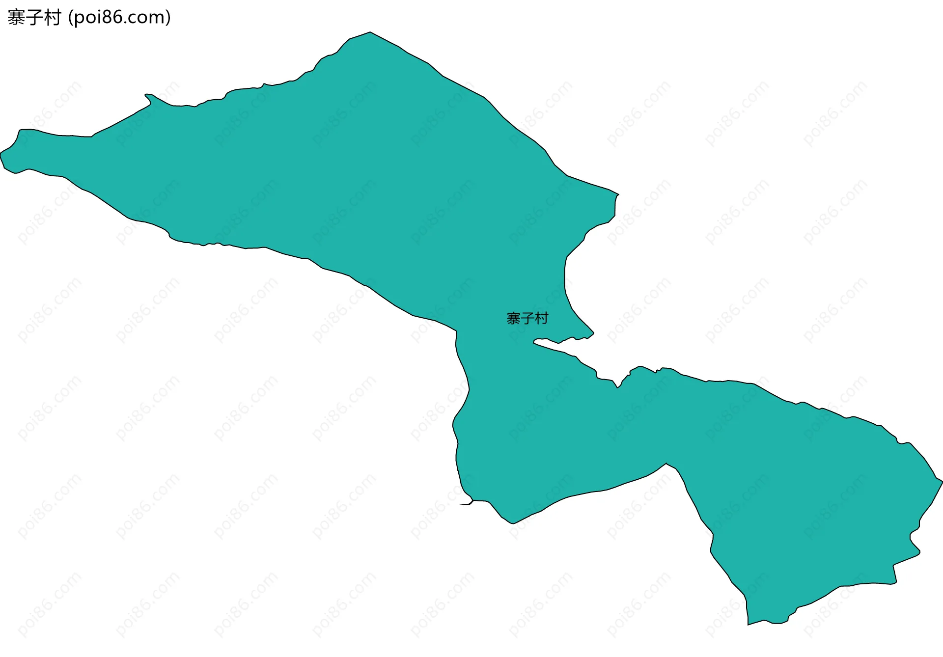 寨子村边界地图