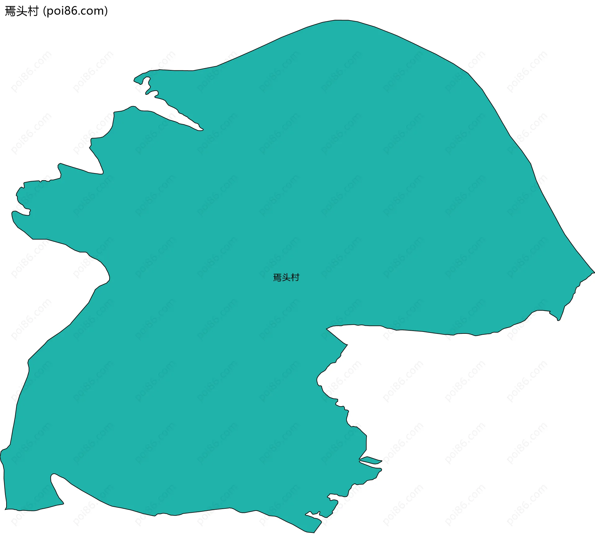 焉头村边界地图