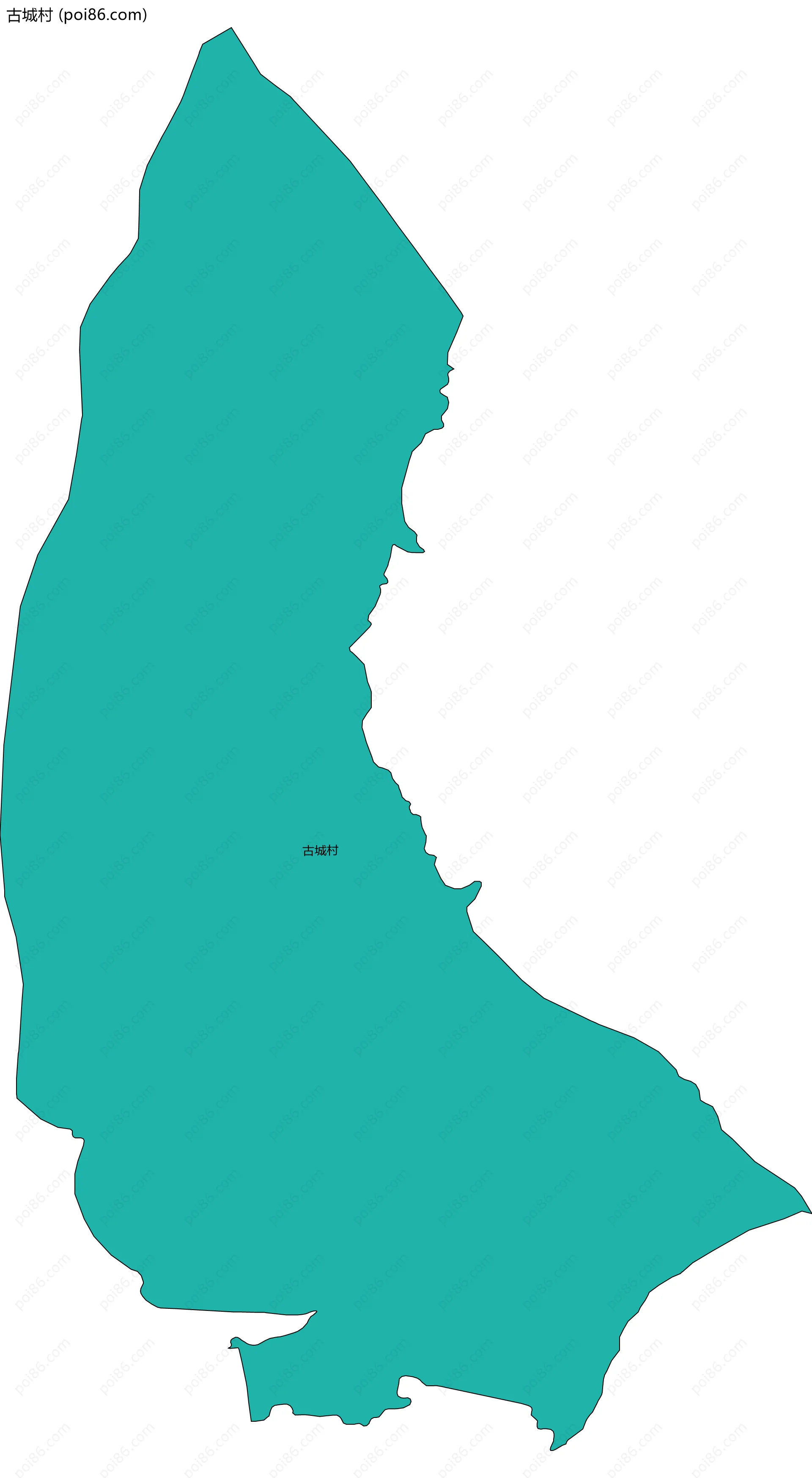 古城村边界地图