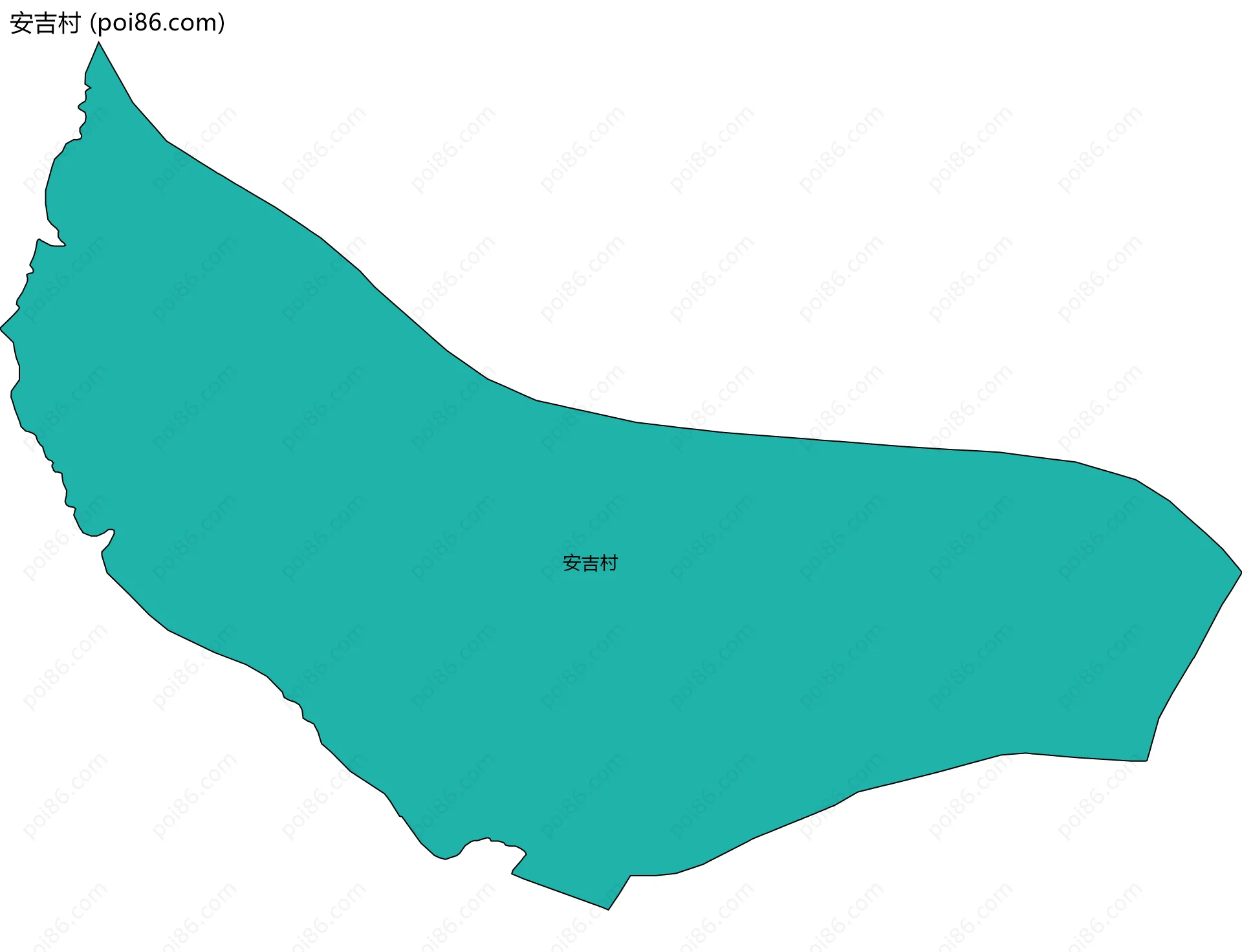 安吉村边界地图