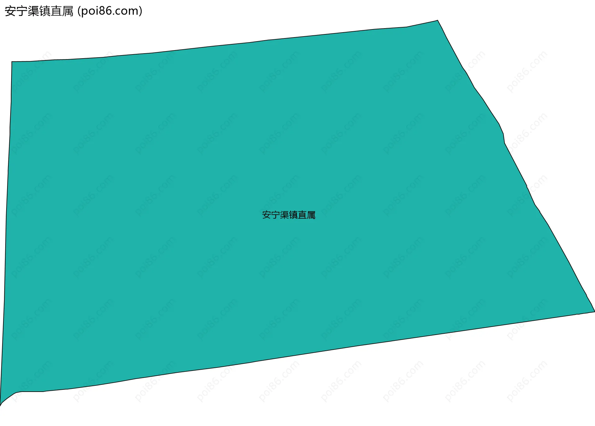 安宁渠镇直属边界地图