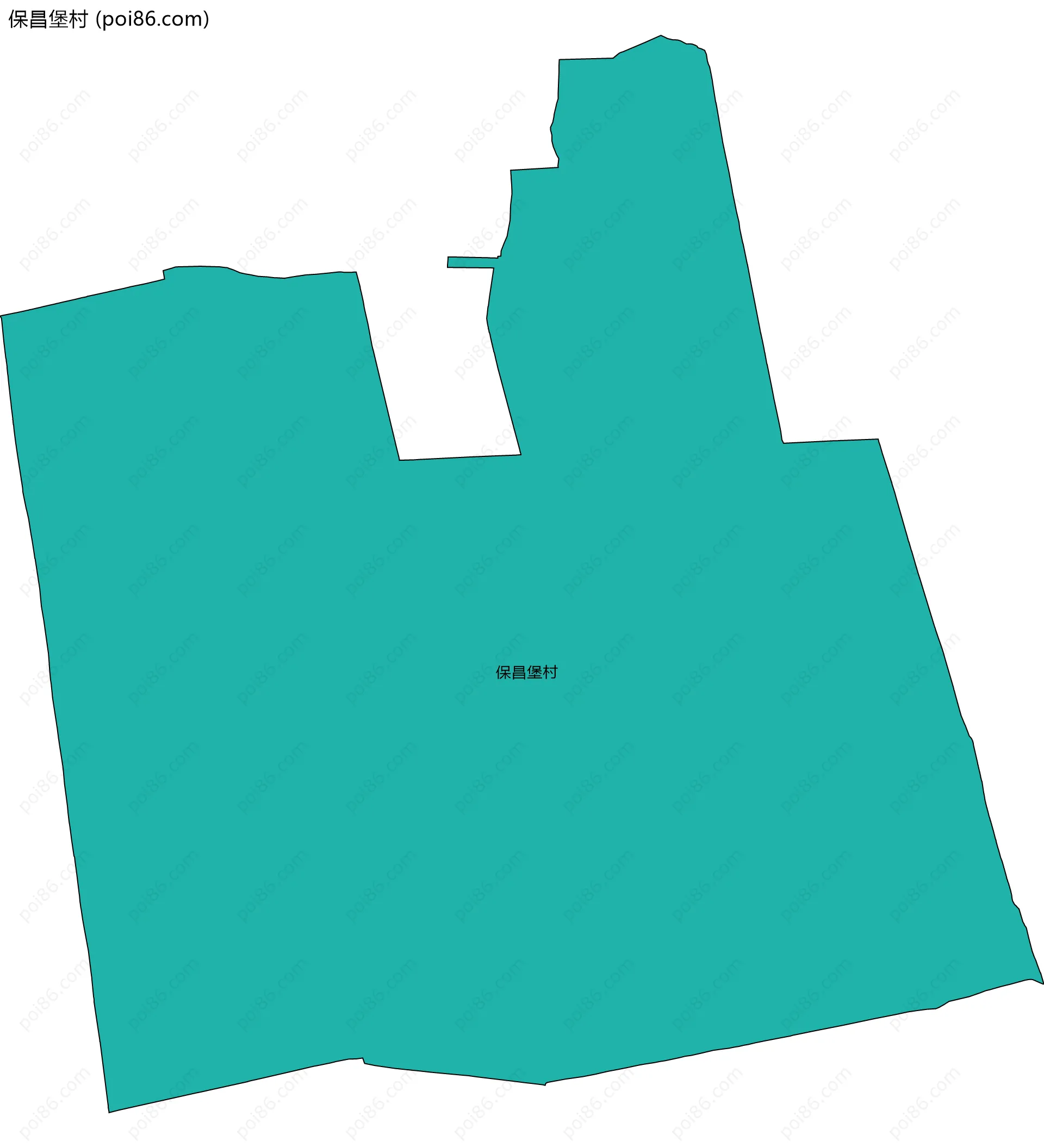 保昌堡村边界地图