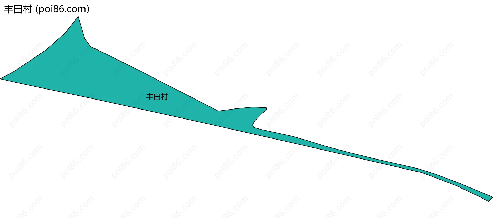 丰田村边界地图