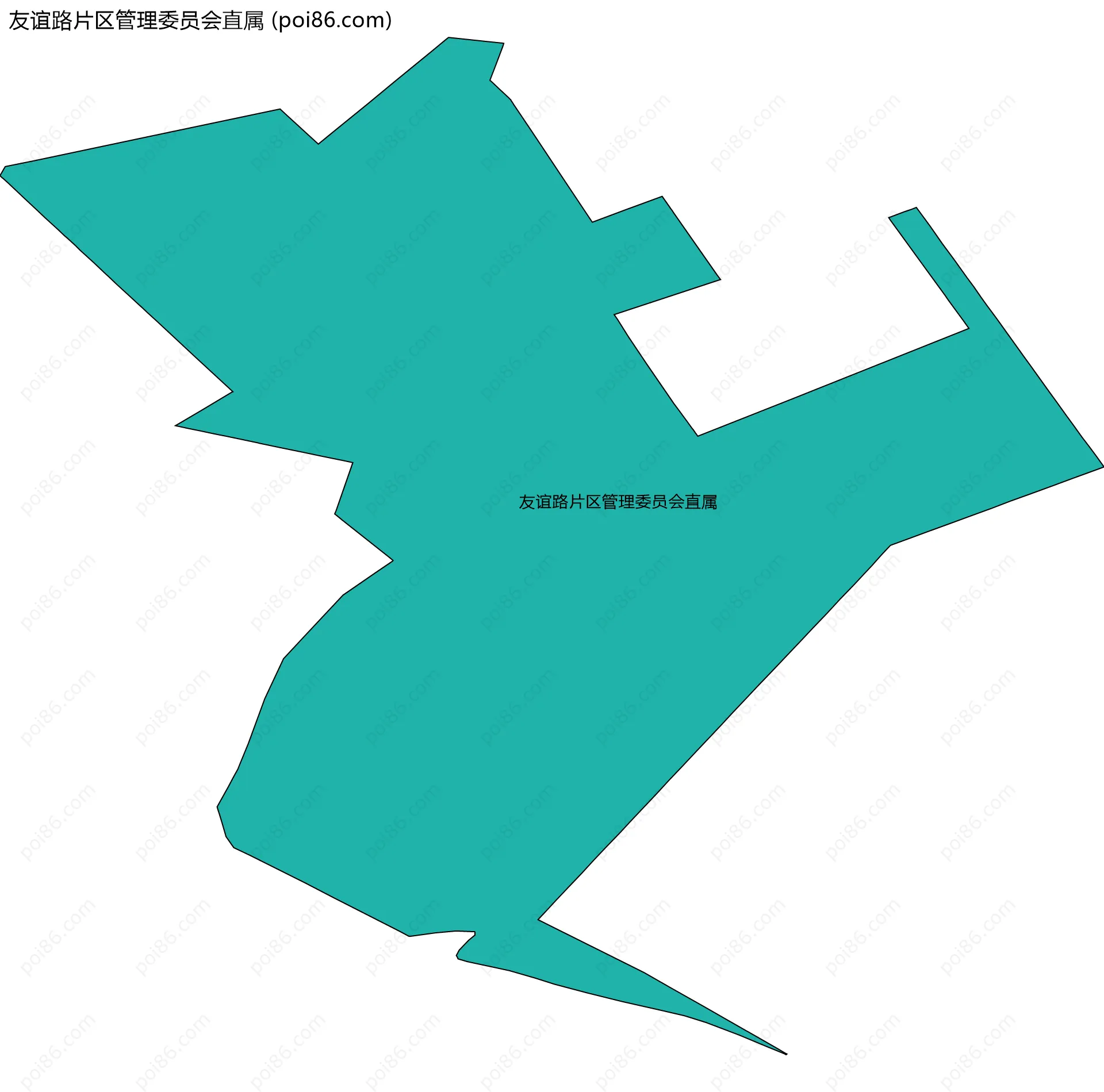 友谊路片区管理委员会直属边界地图