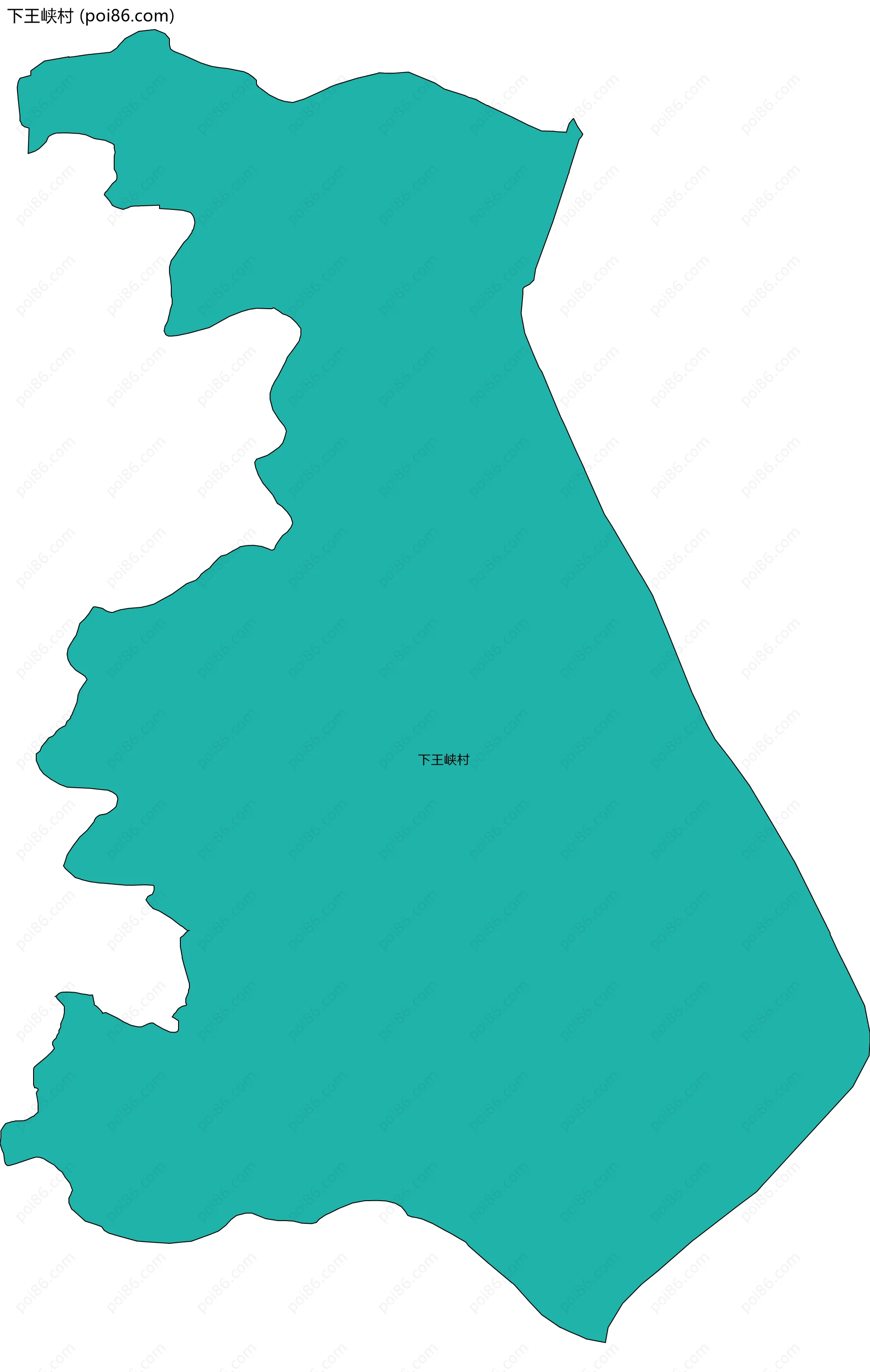 下王峡村边界地图