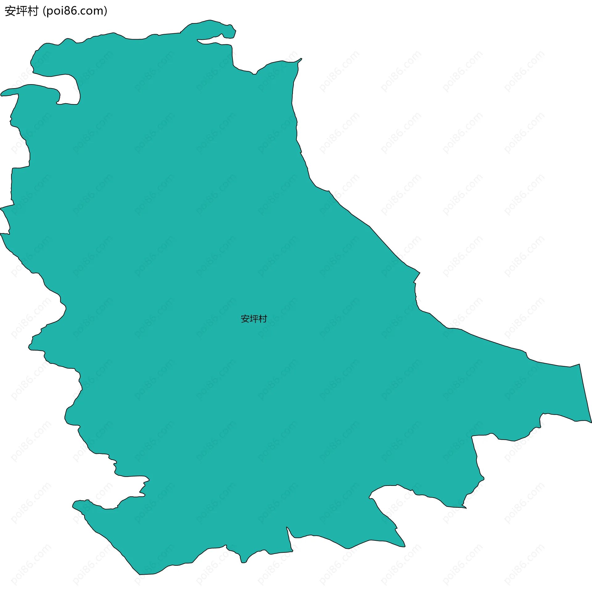 安坪村边界地图