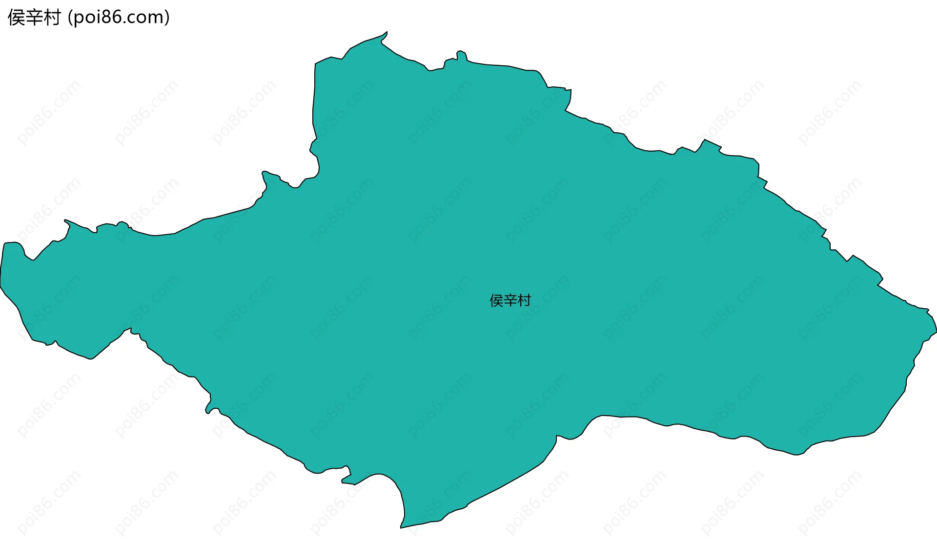 侯辛村边界地图