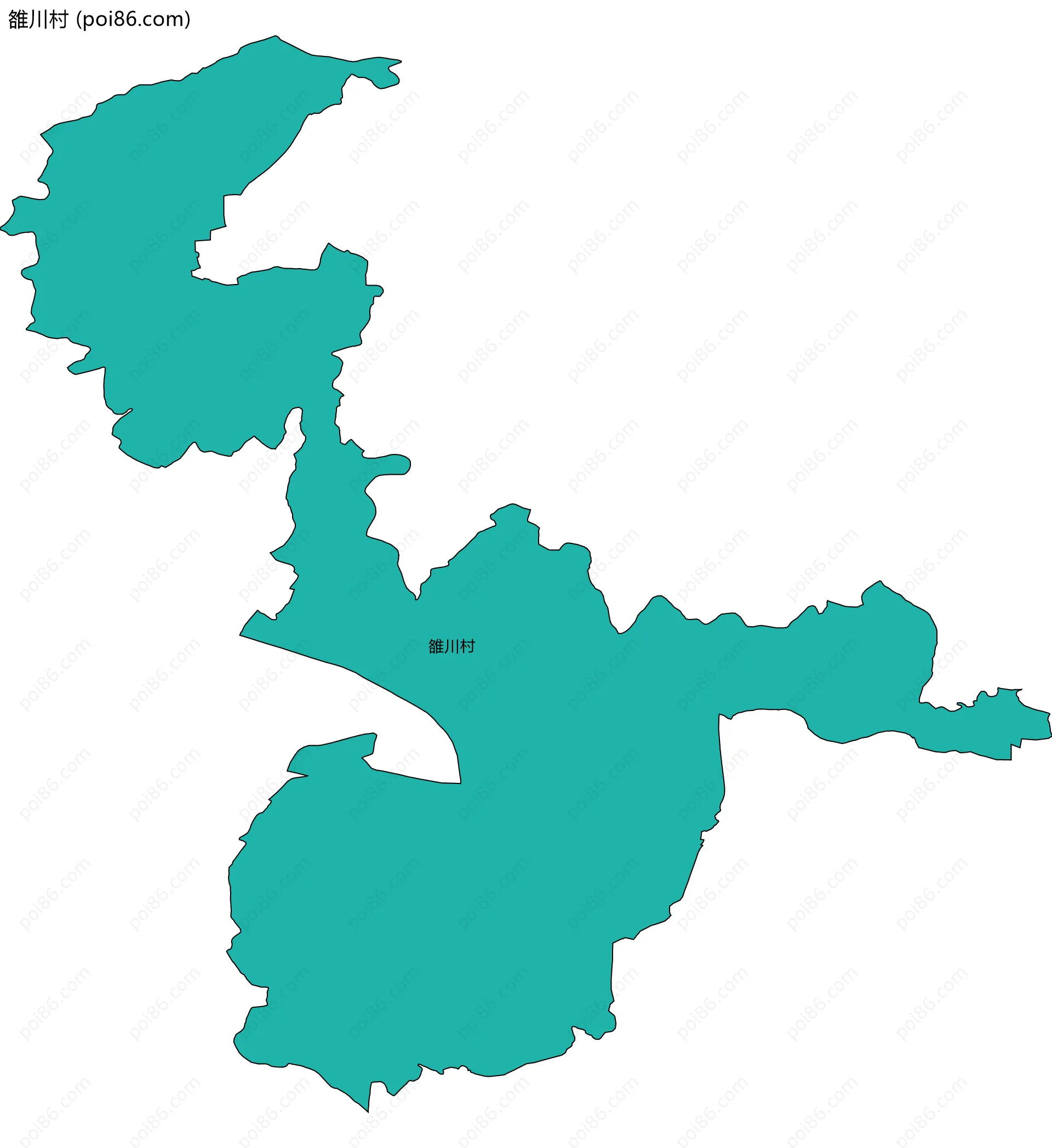 雒川村边界地图