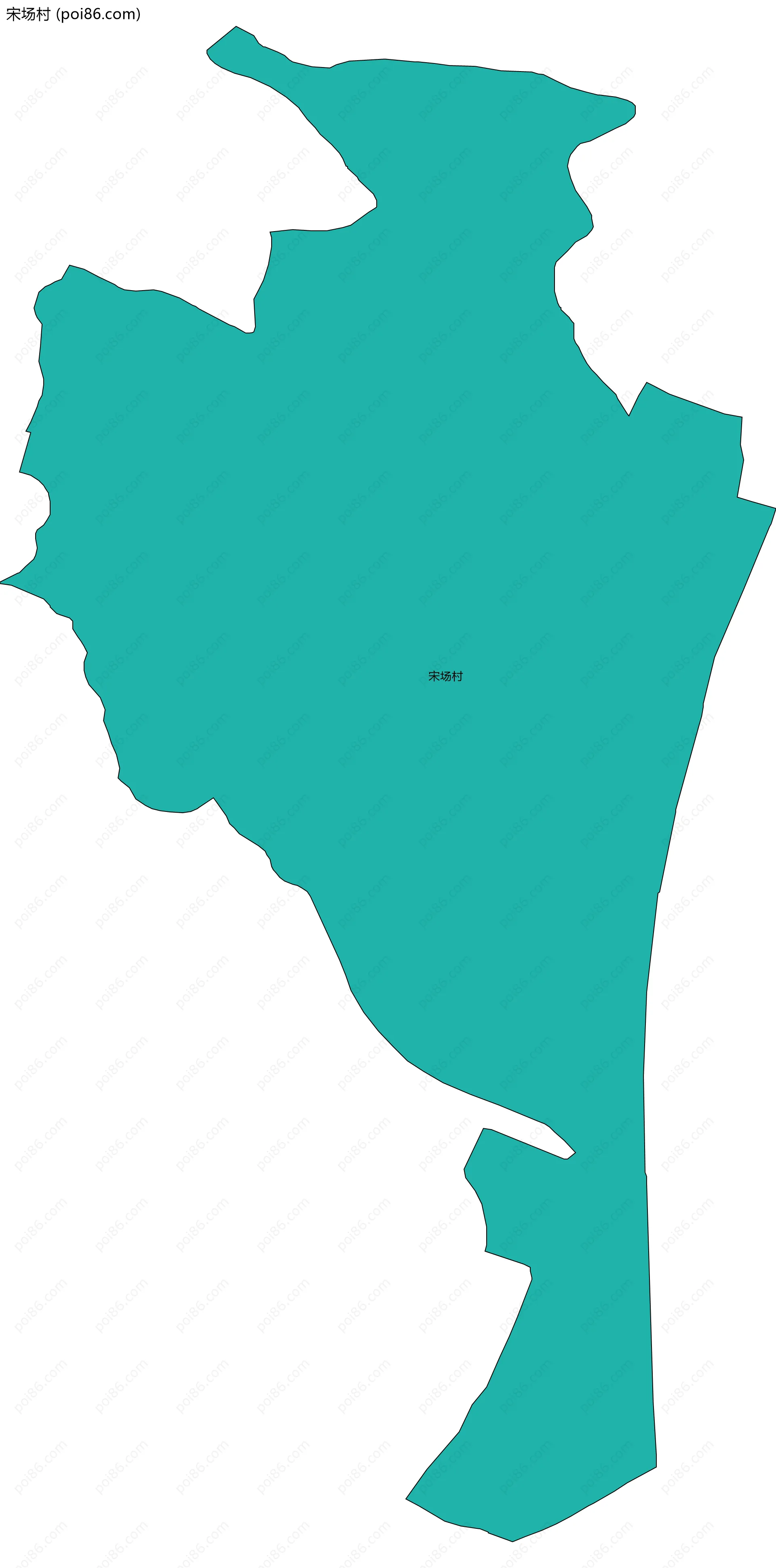 宋场村边界地图