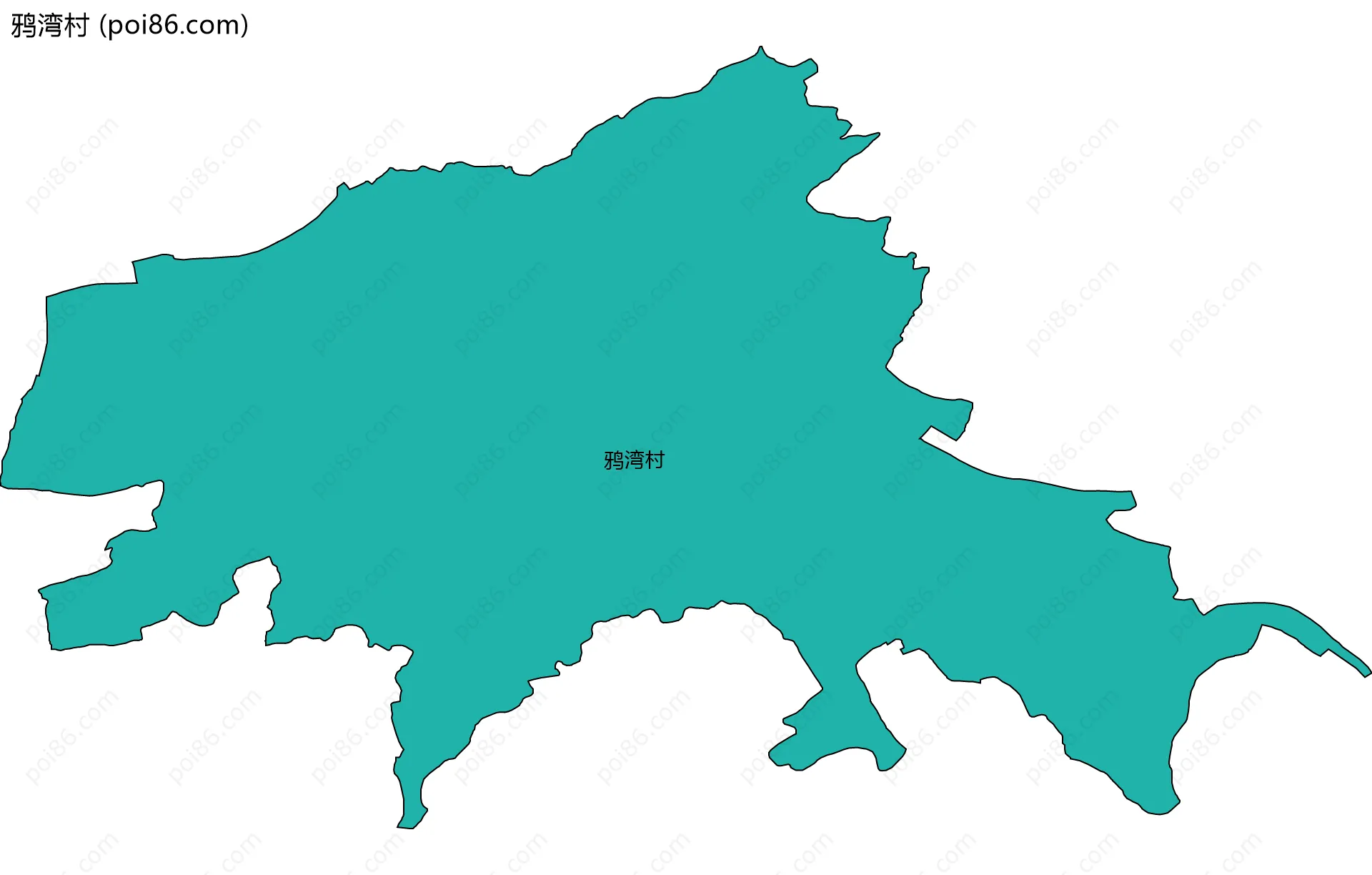 鸦湾村边界地图