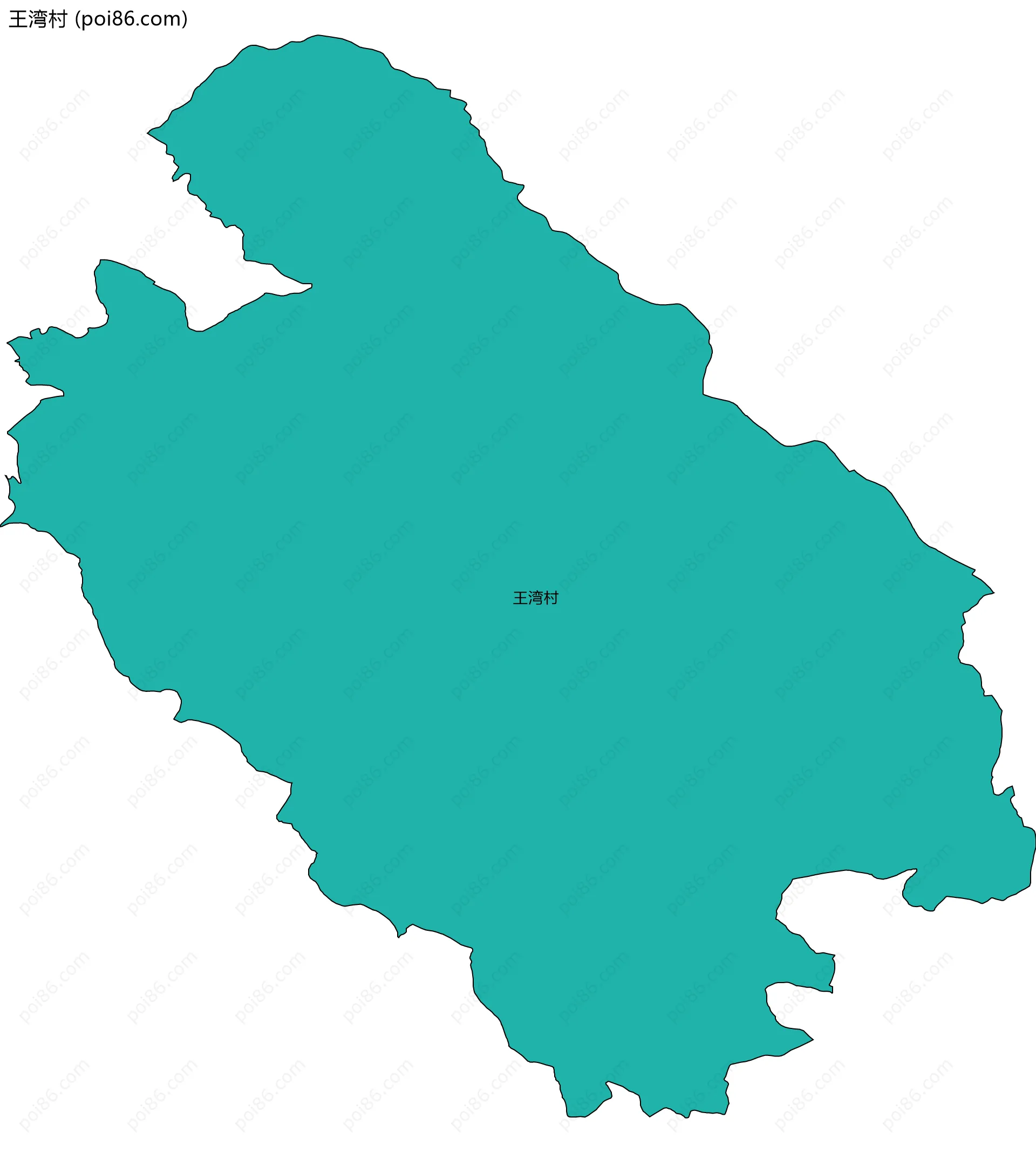 王湾村边界地图