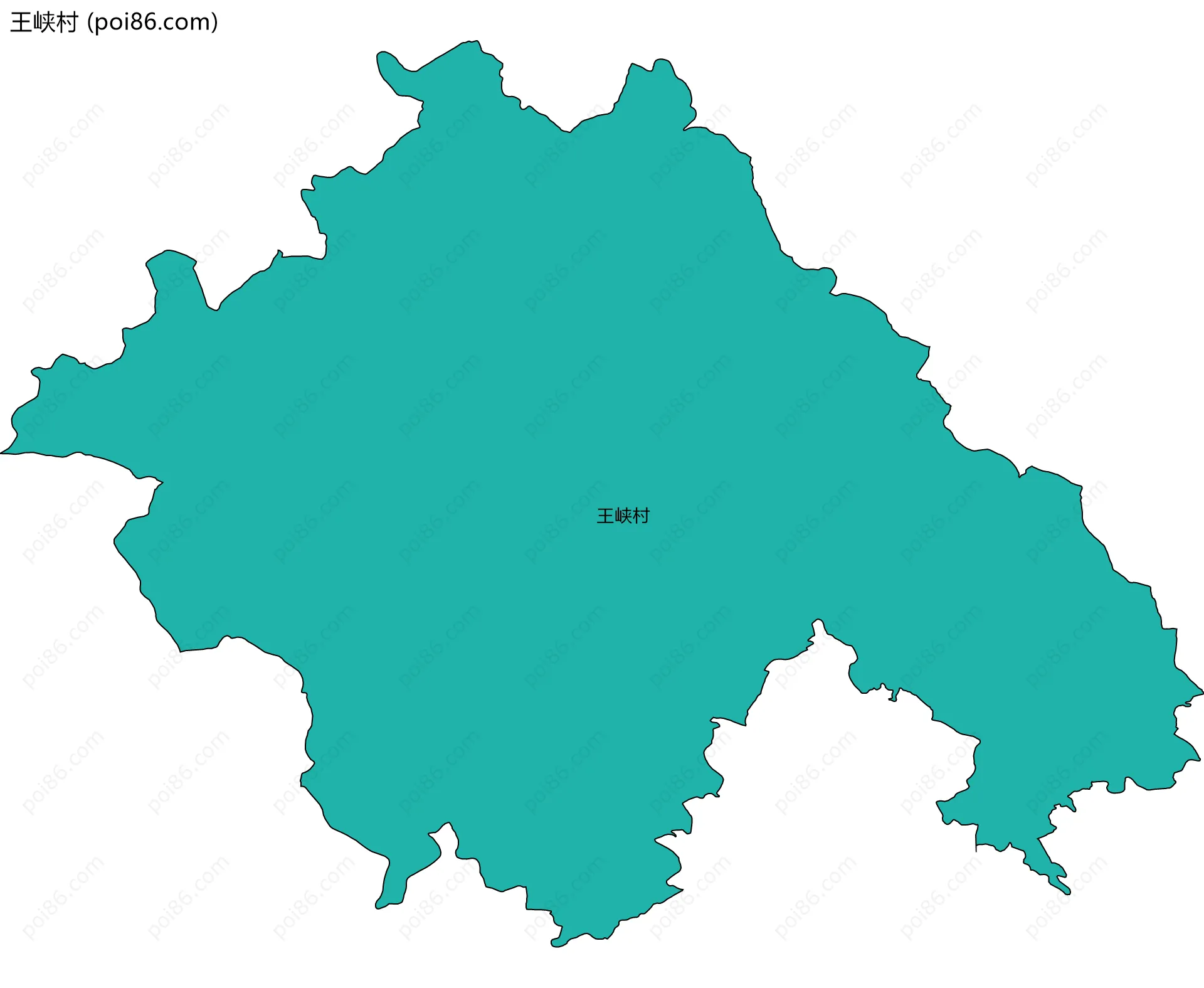 王峡村边界地图