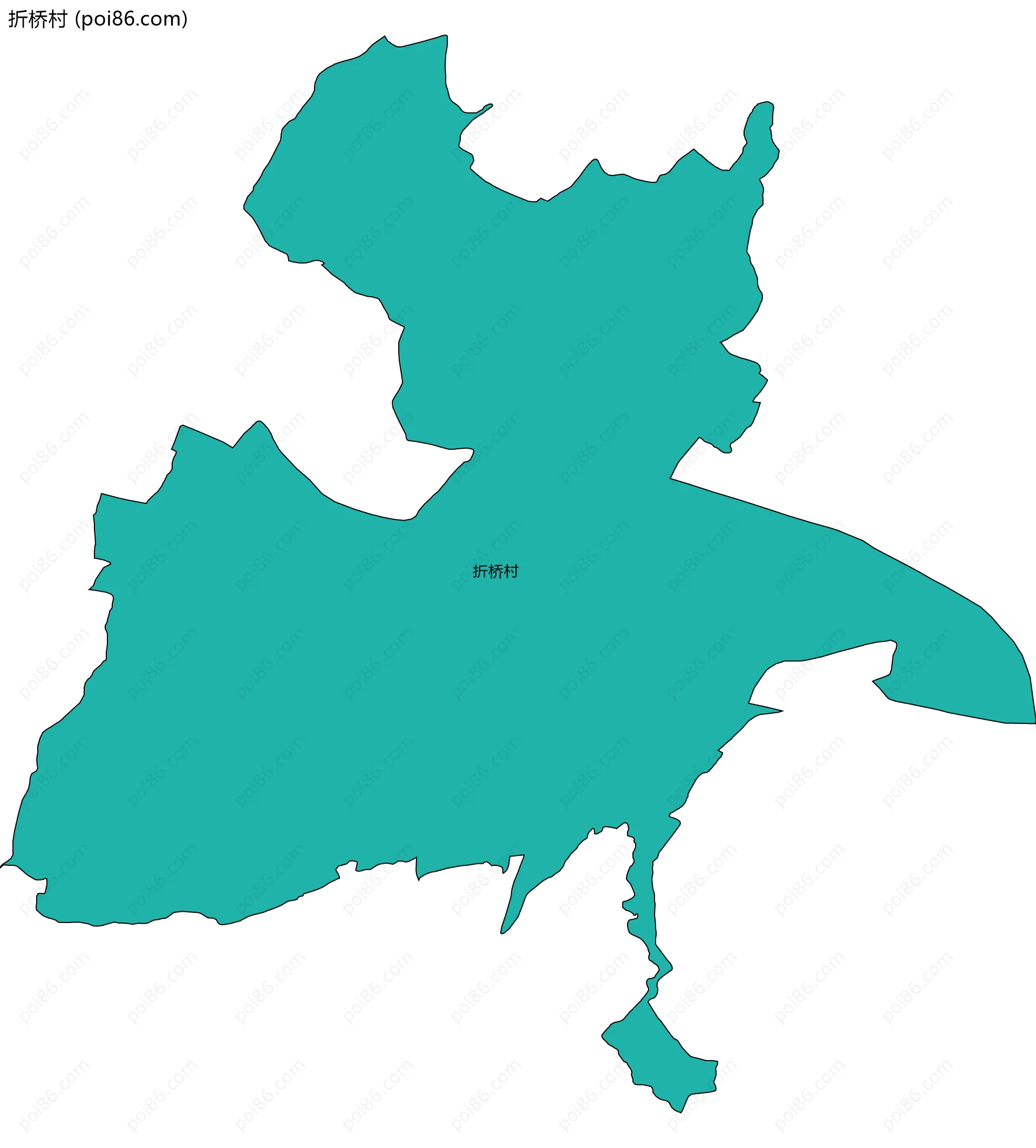 折桥村边界地图