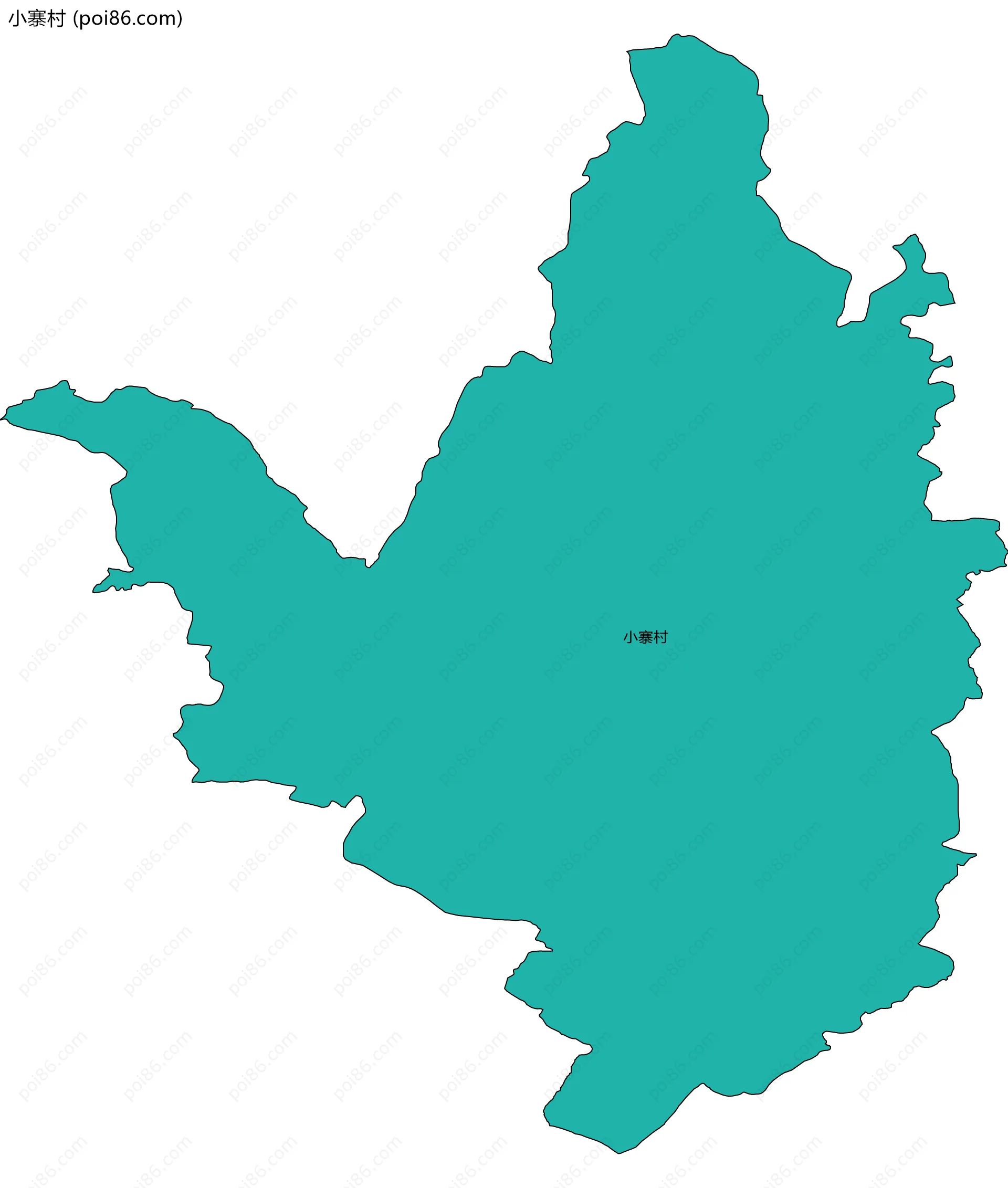 小寨村边界地图