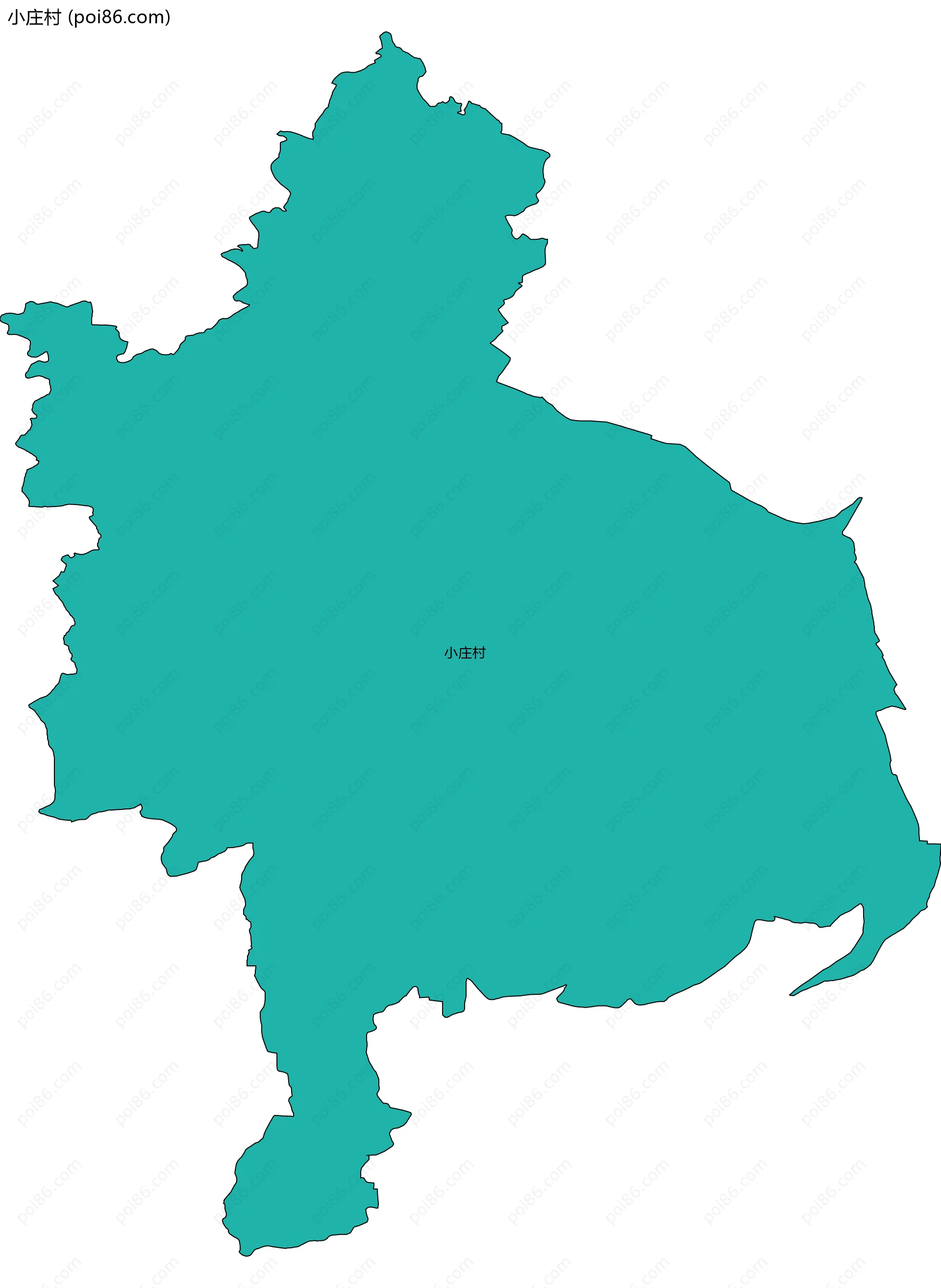 小庄村边界地图