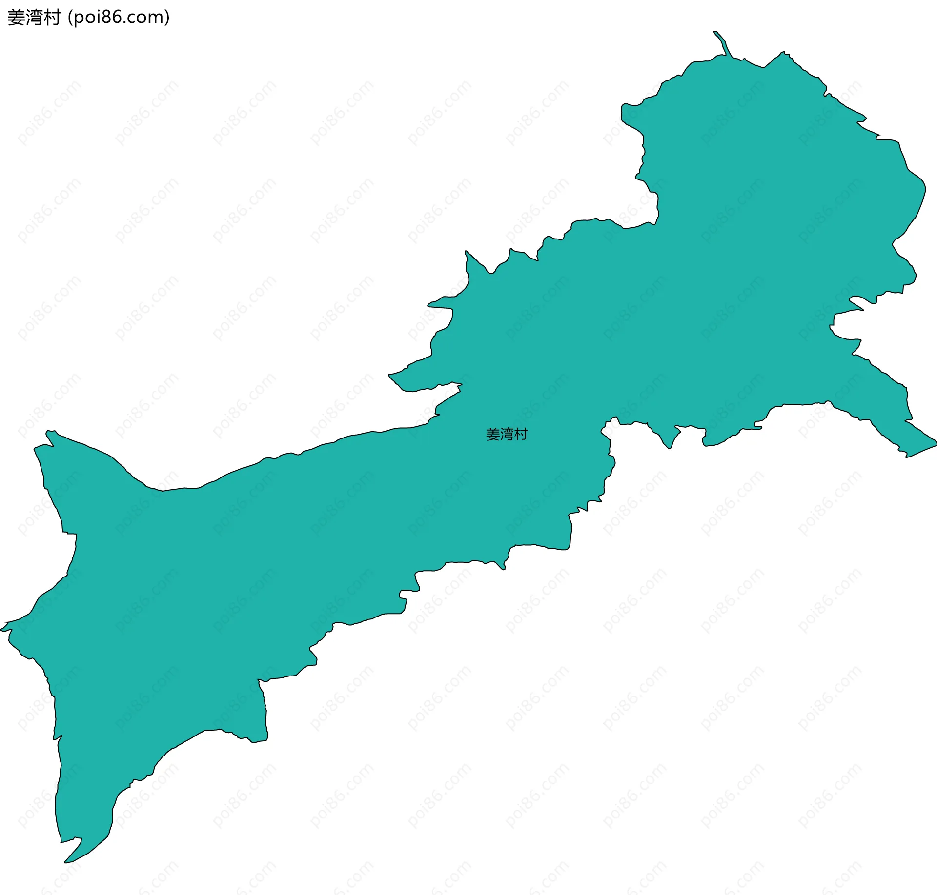 姜湾村边界地图