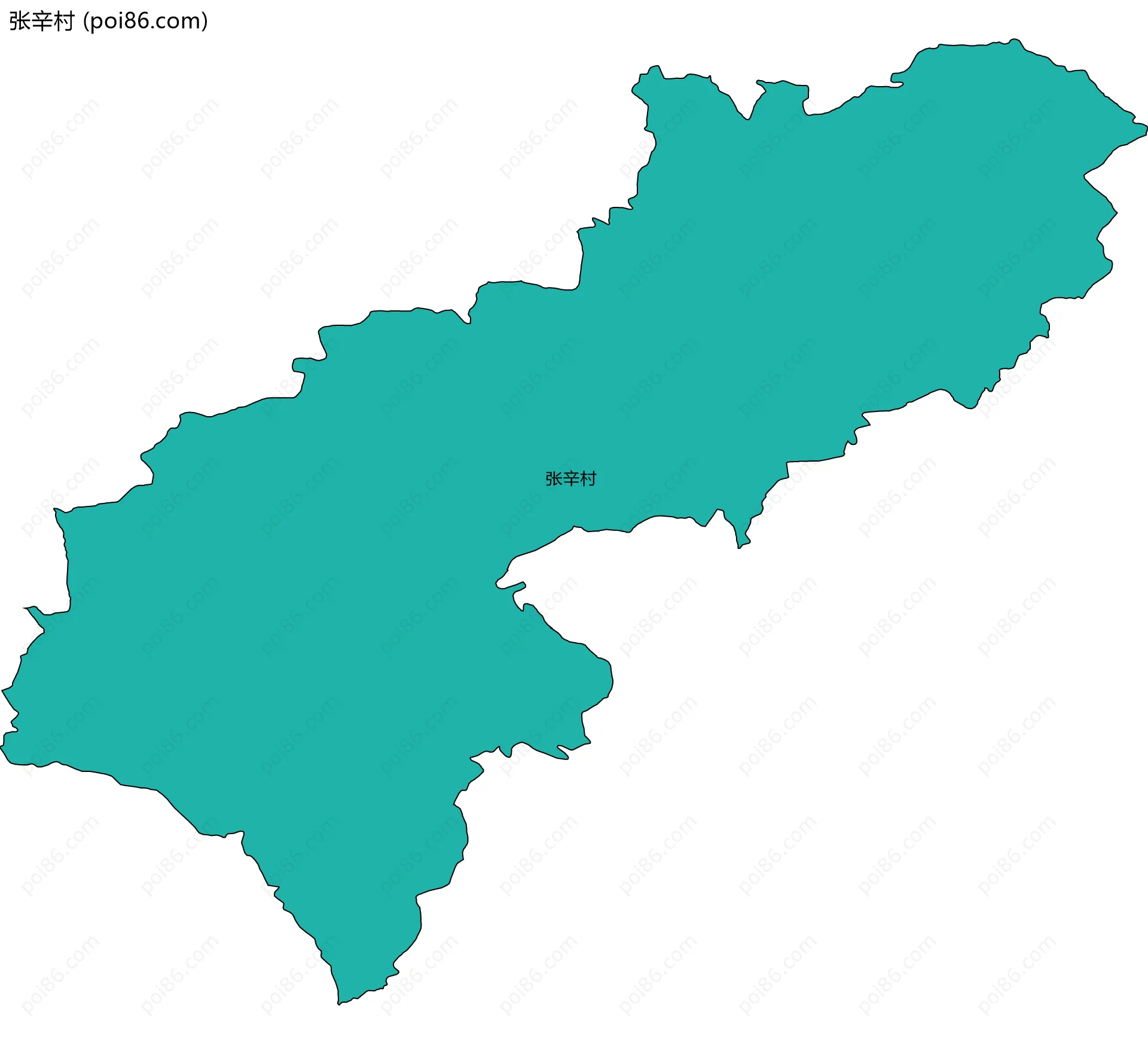 张辛村边界地图