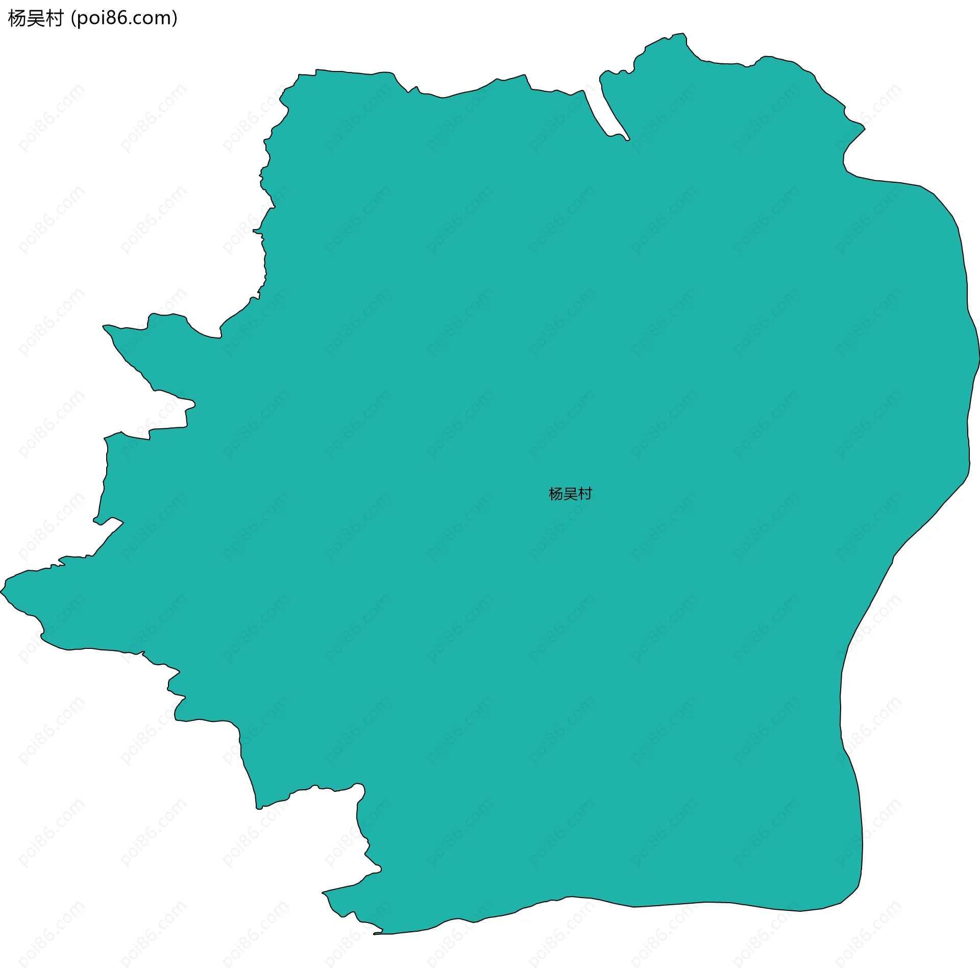 杨吴村边界地图