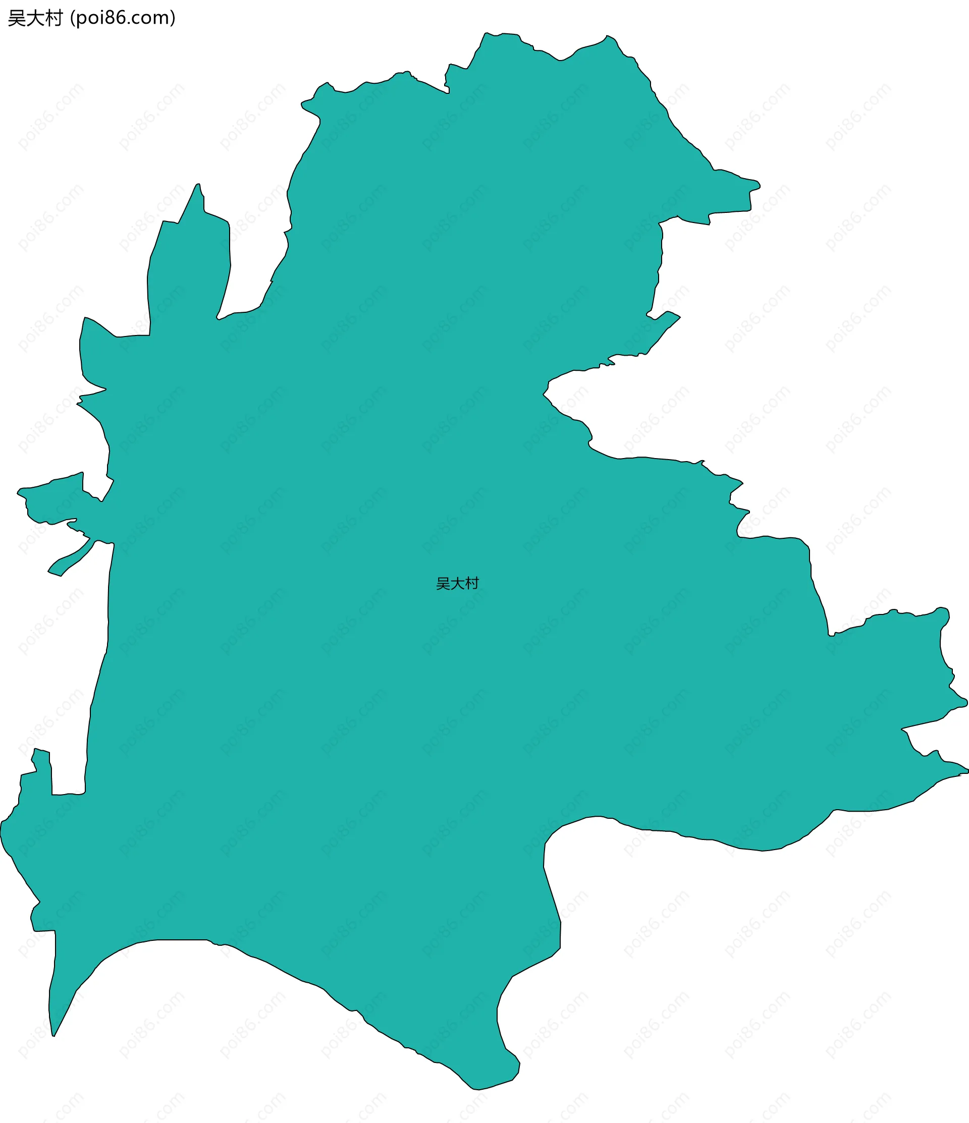 吴大村边界地图