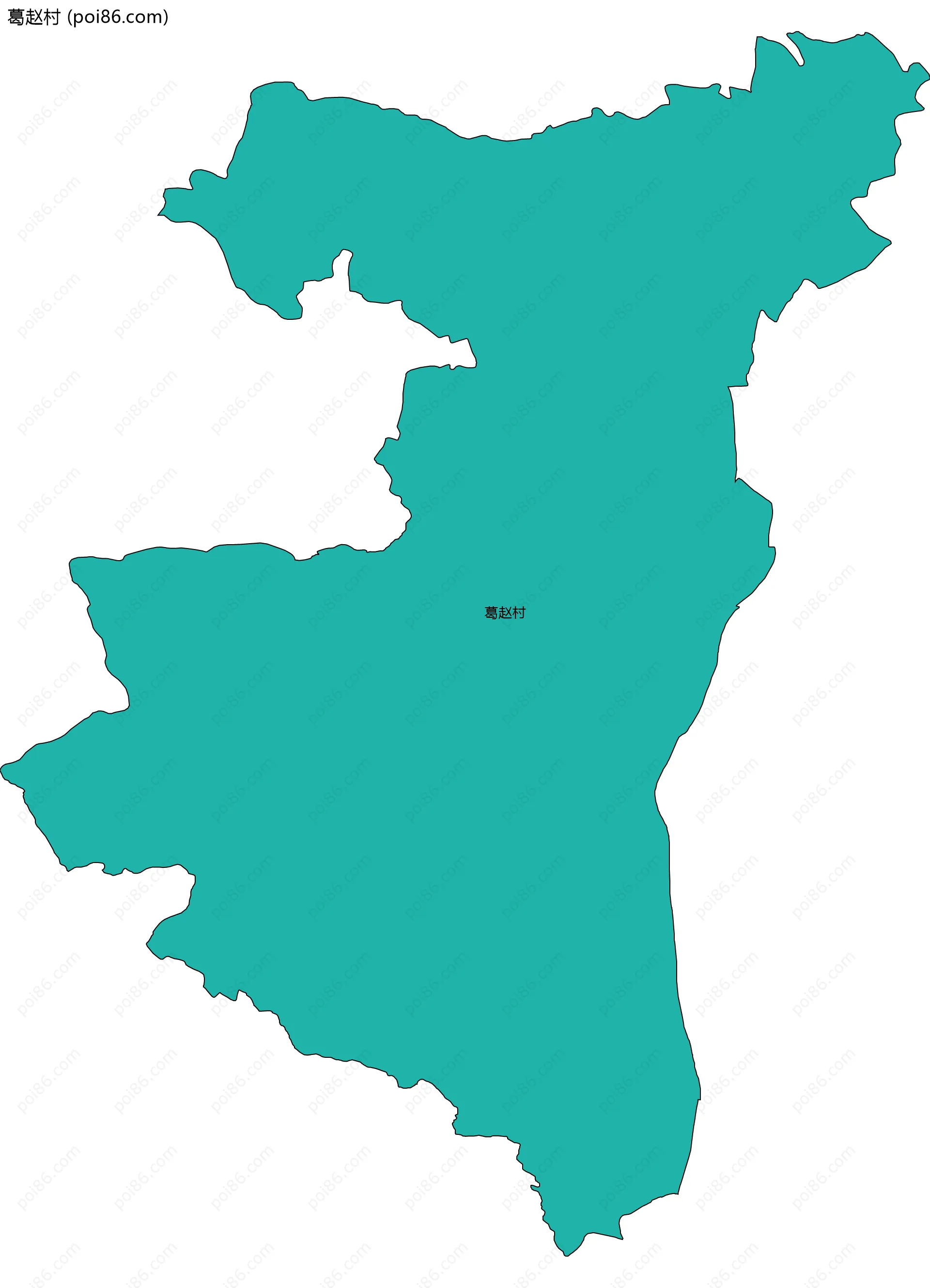 葛赵村边界地图