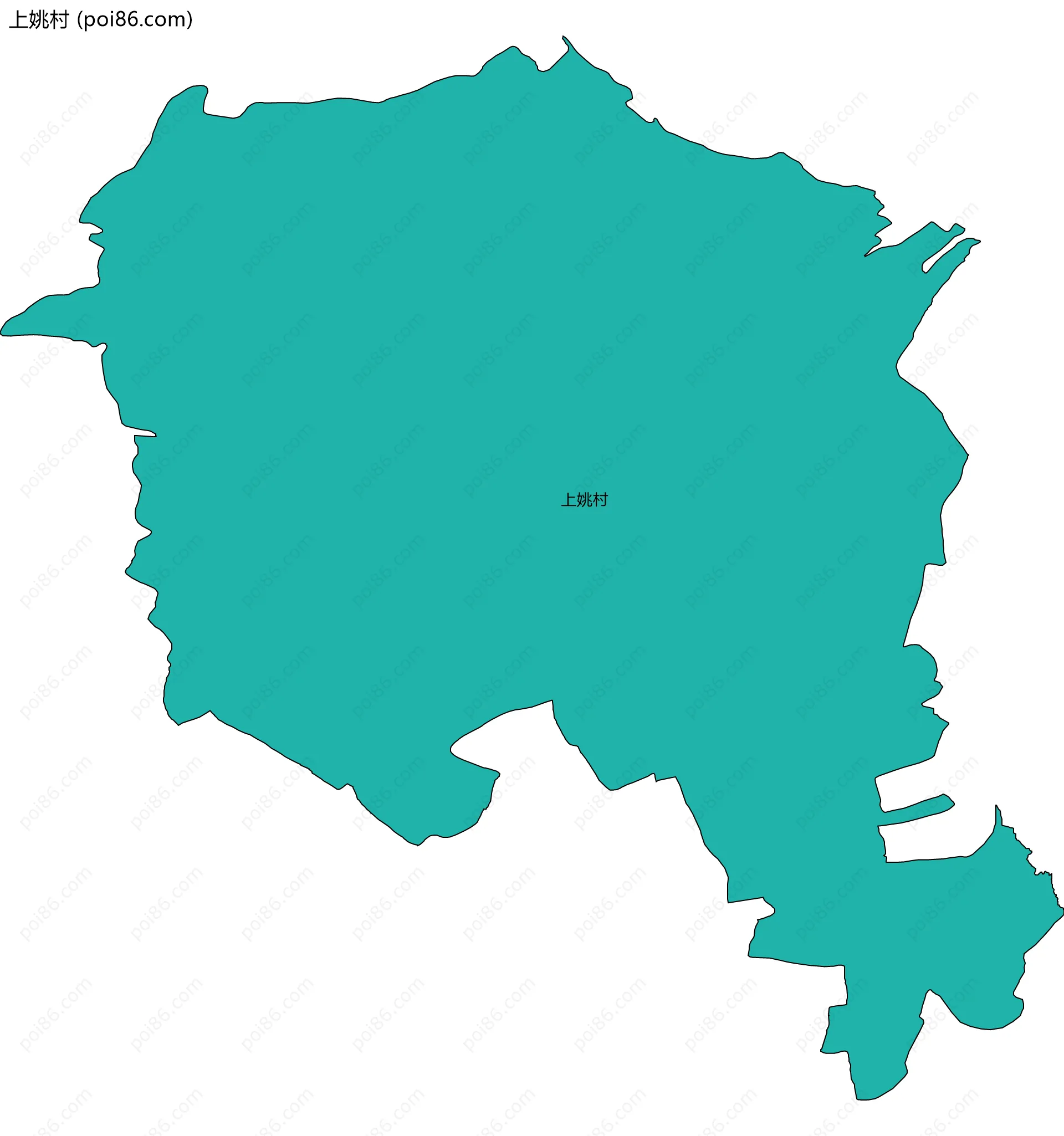 上姚村边界地图