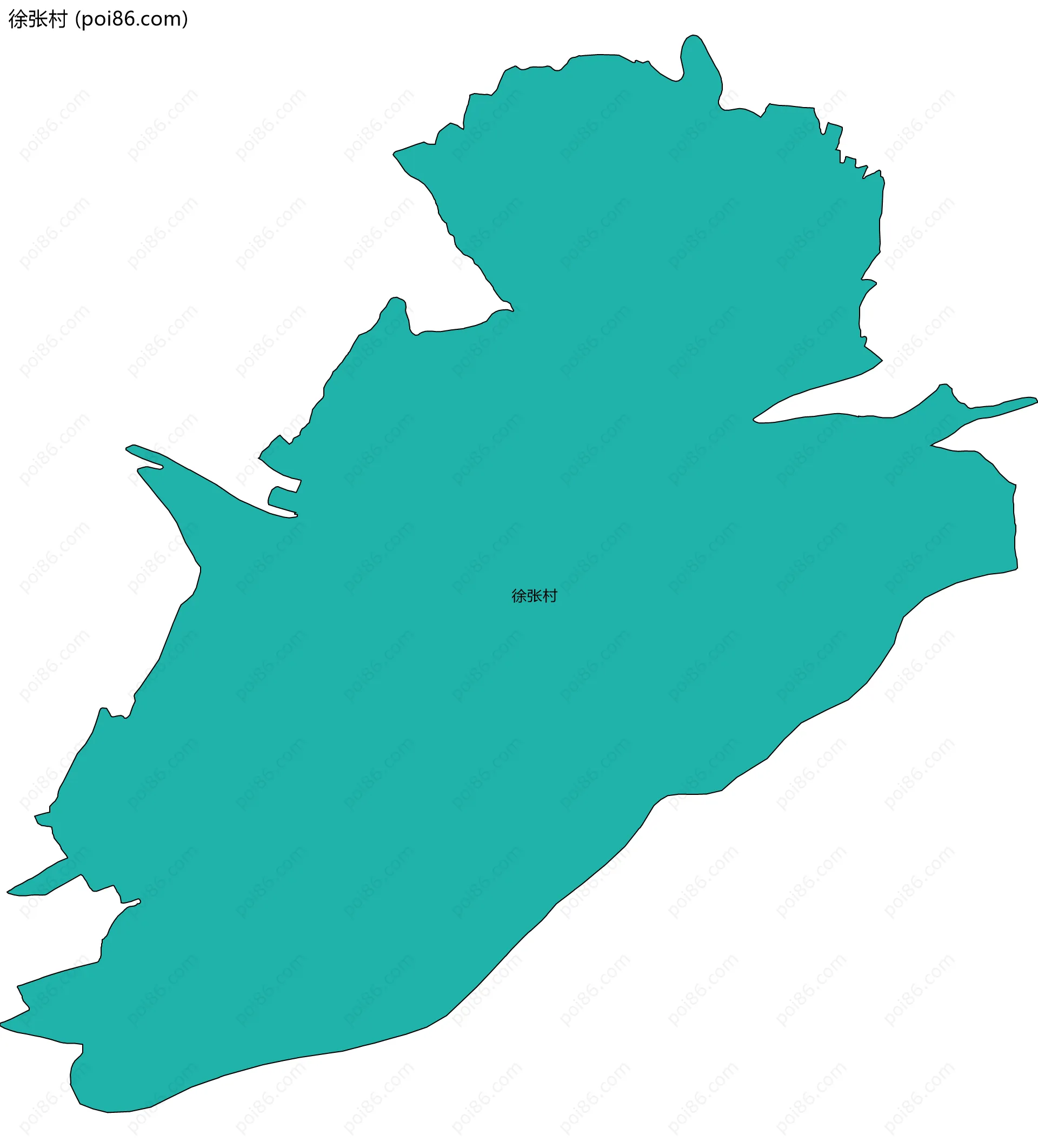 徐张村边界地图