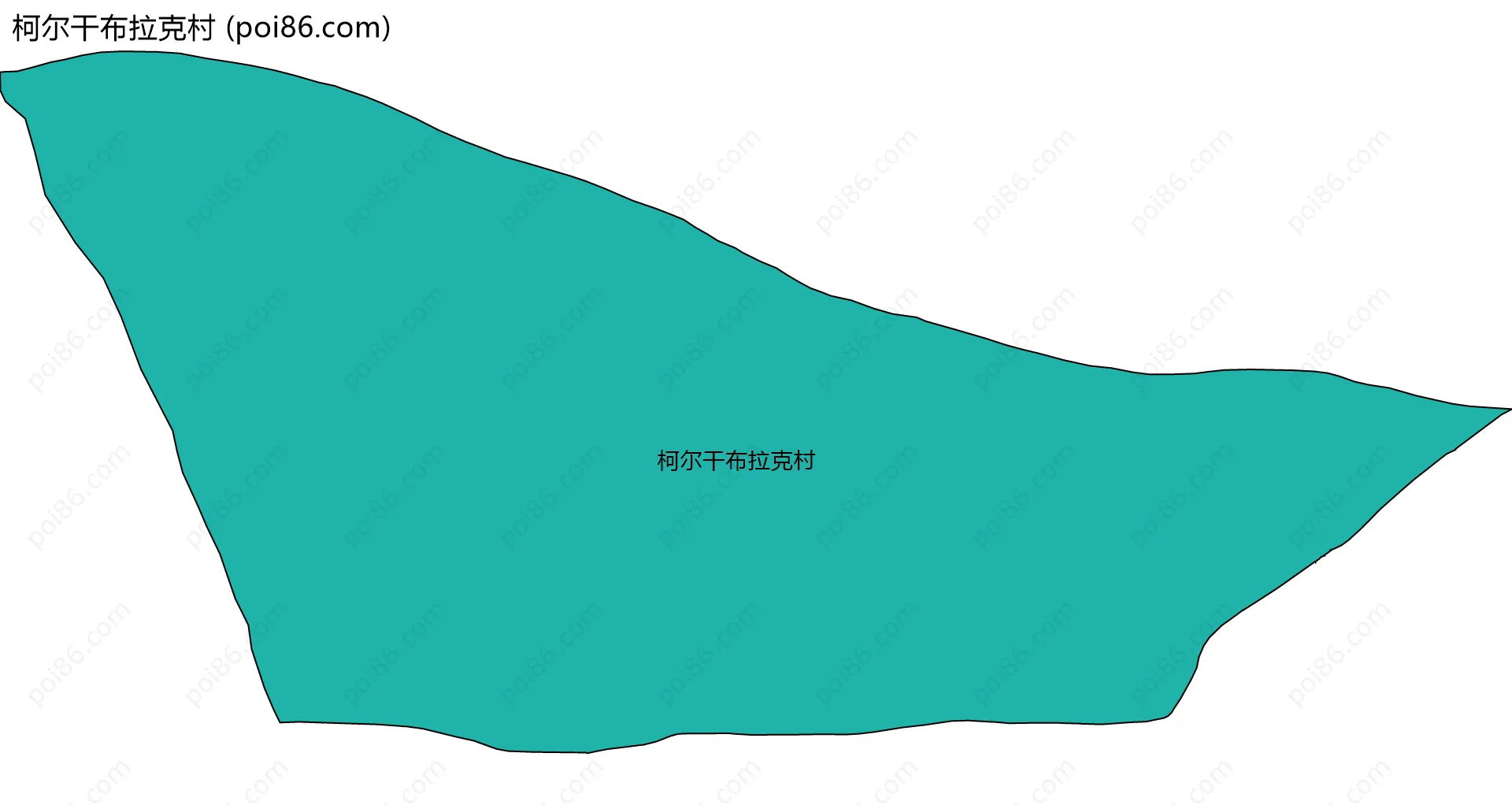 柯尔干布拉克村边界地图