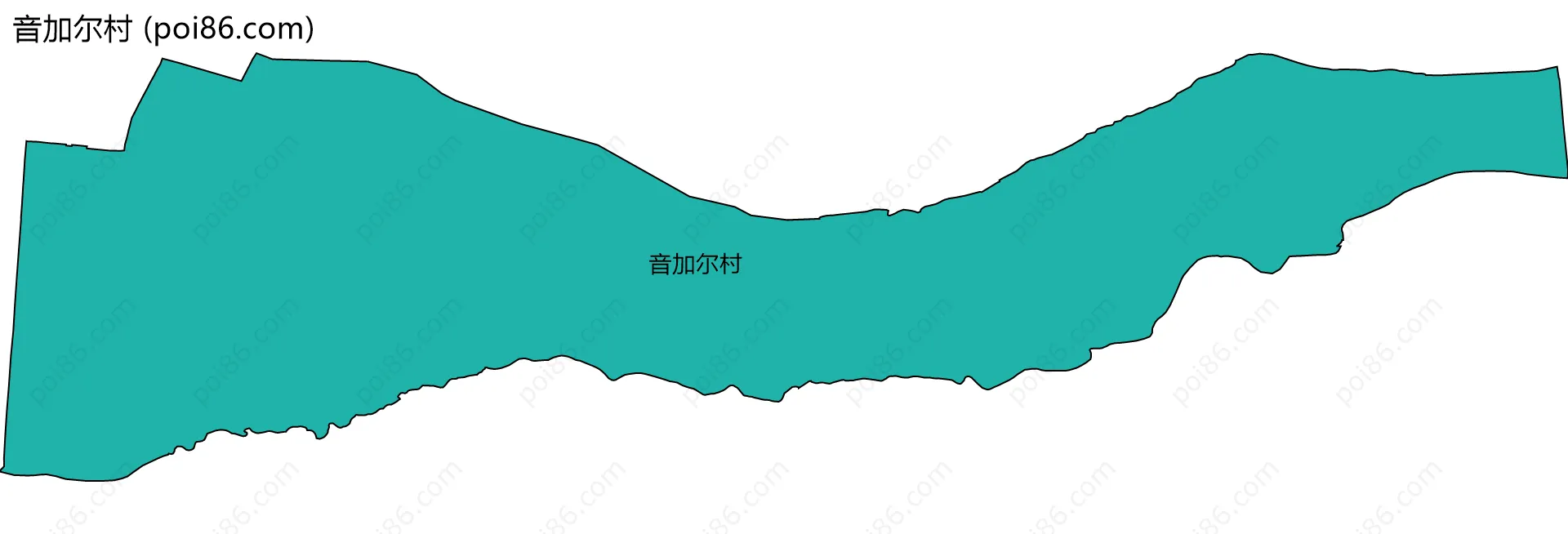 音加尔村边界地图